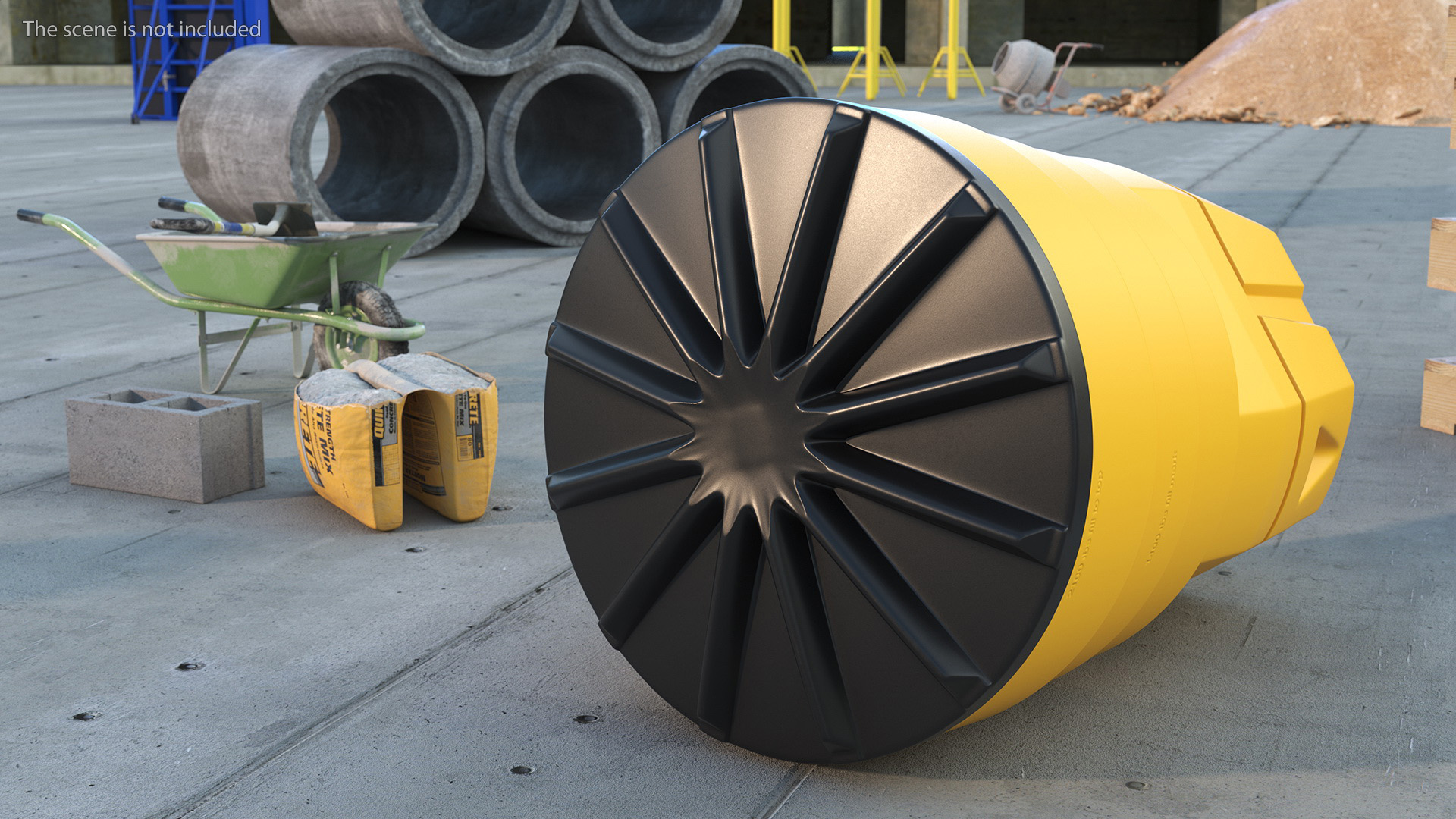 3D model Sandy Impact Attenuator Sand Barrel