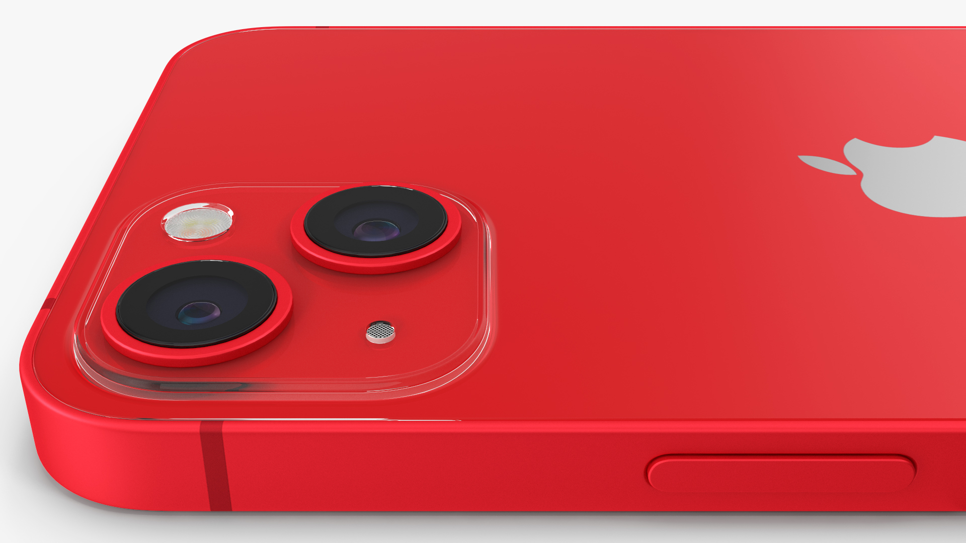 Red Apple iPhone 13 3D model