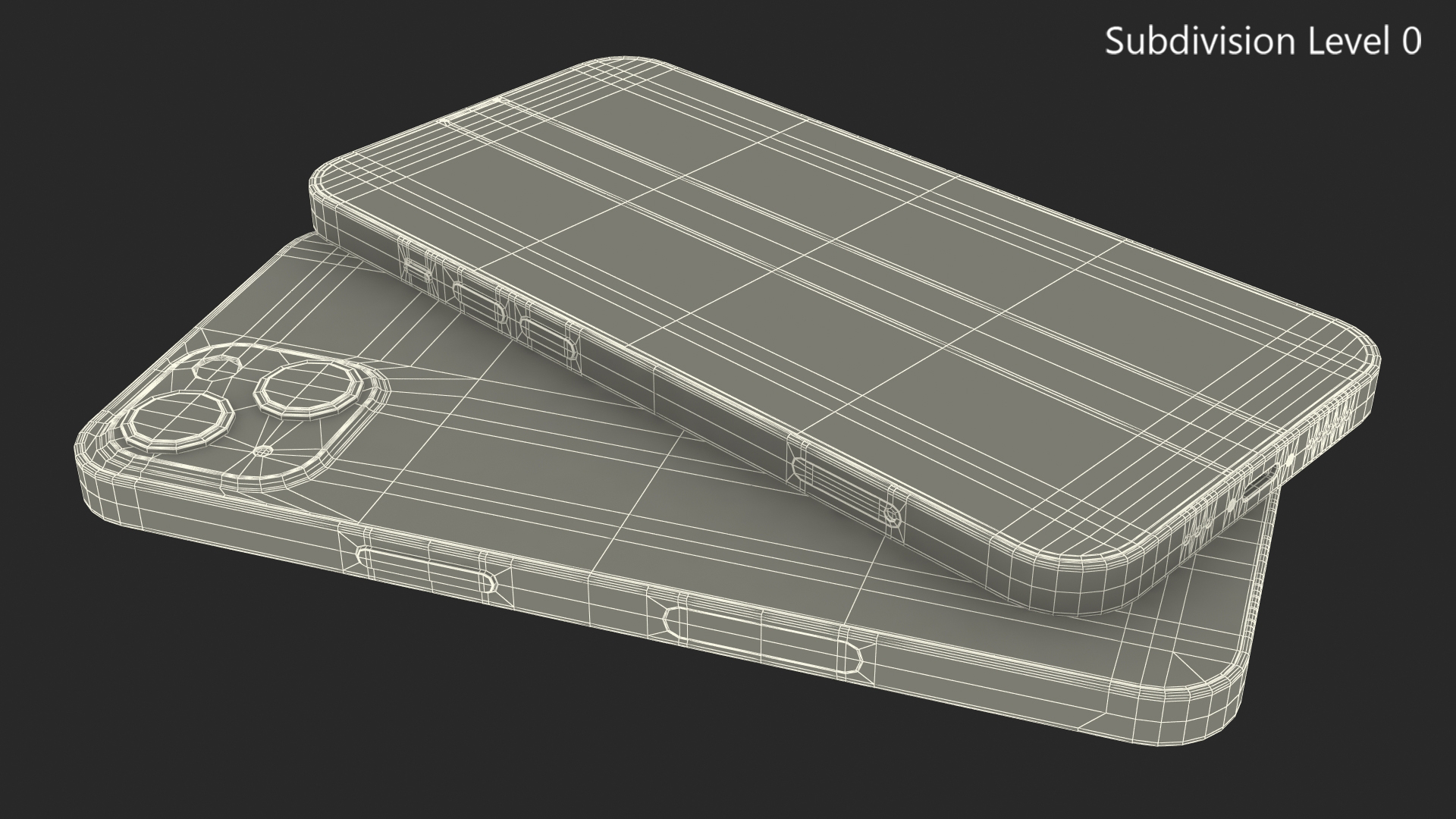 Red Apple iPhone 13 3D model