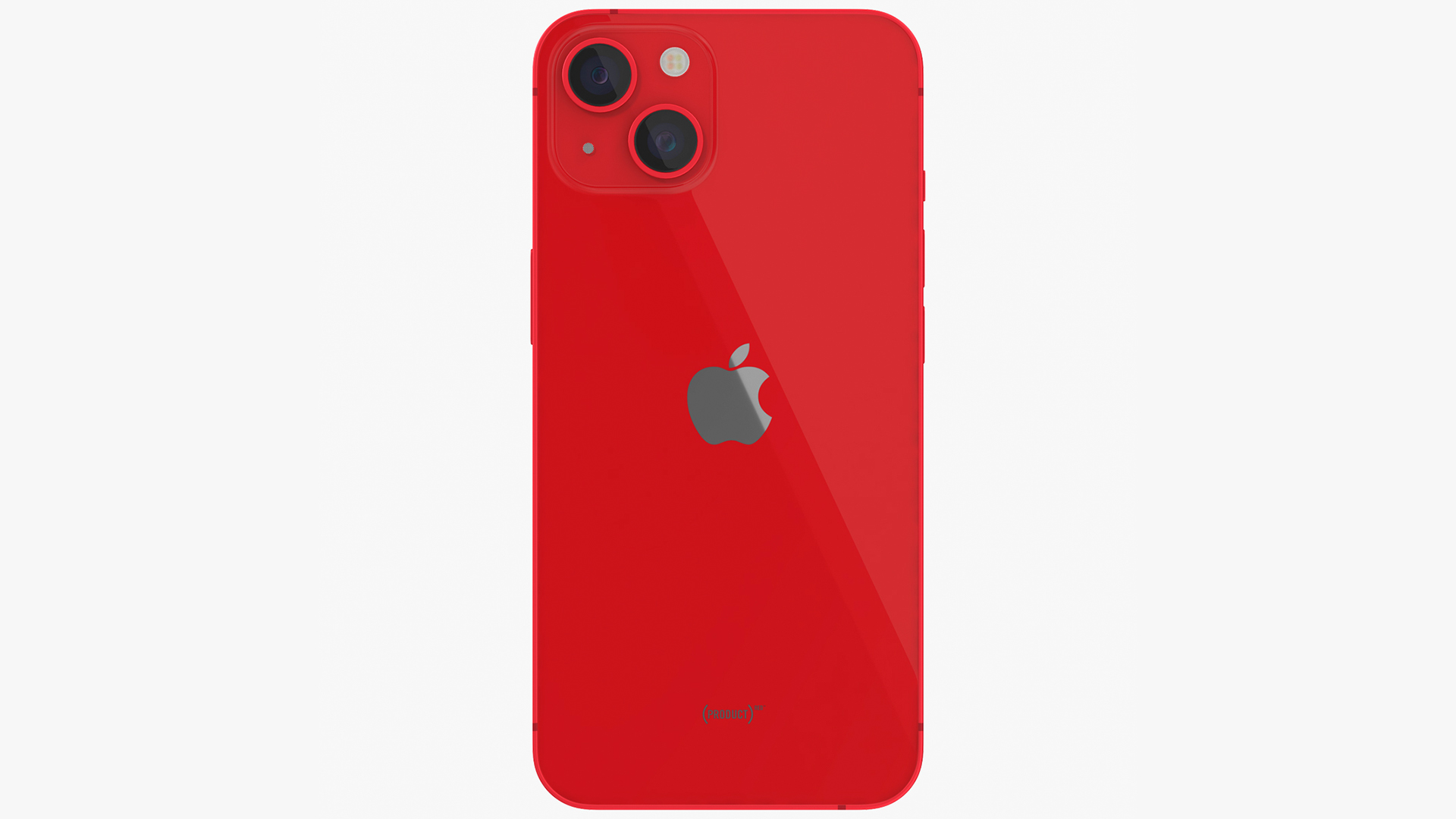 Red Apple iPhone 13 3D model