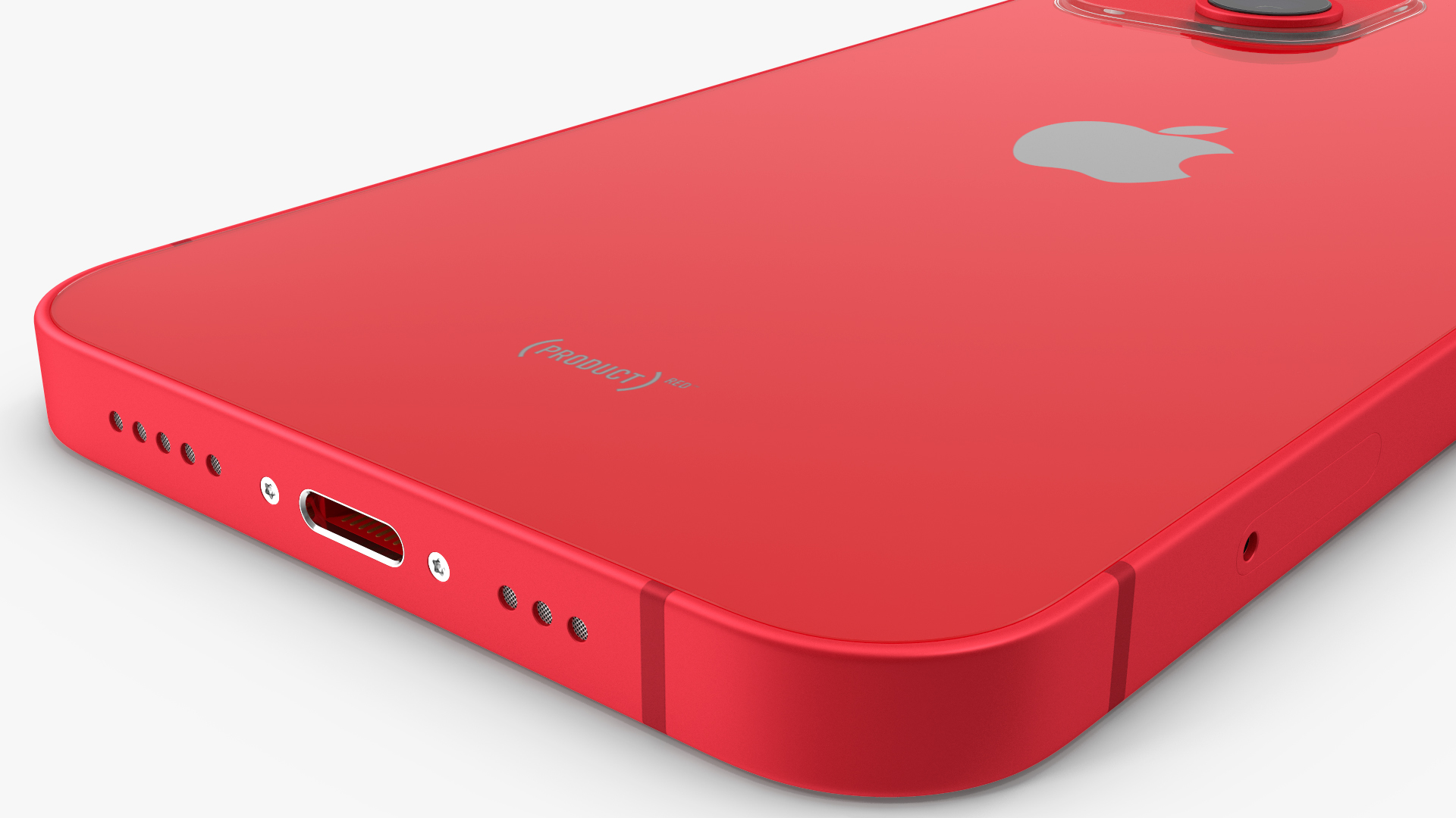 Red Apple iPhone 13 3D model