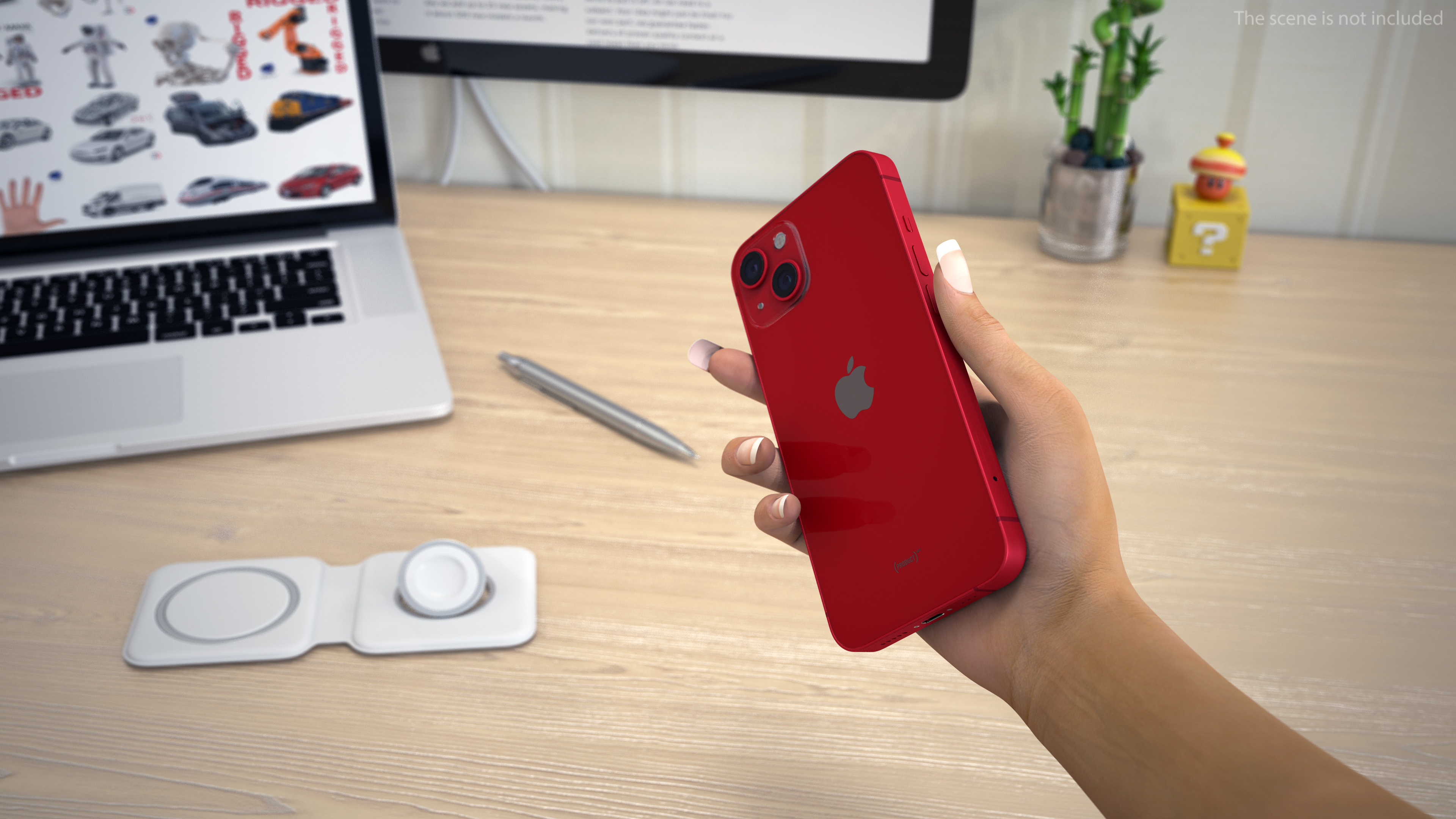 Red Apple iPhone 13 3D model