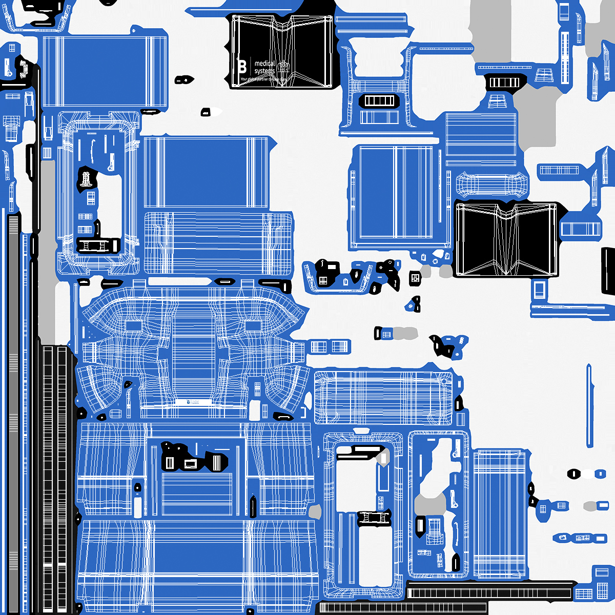 3D model Open Transport Box With Covid Tests and Masks