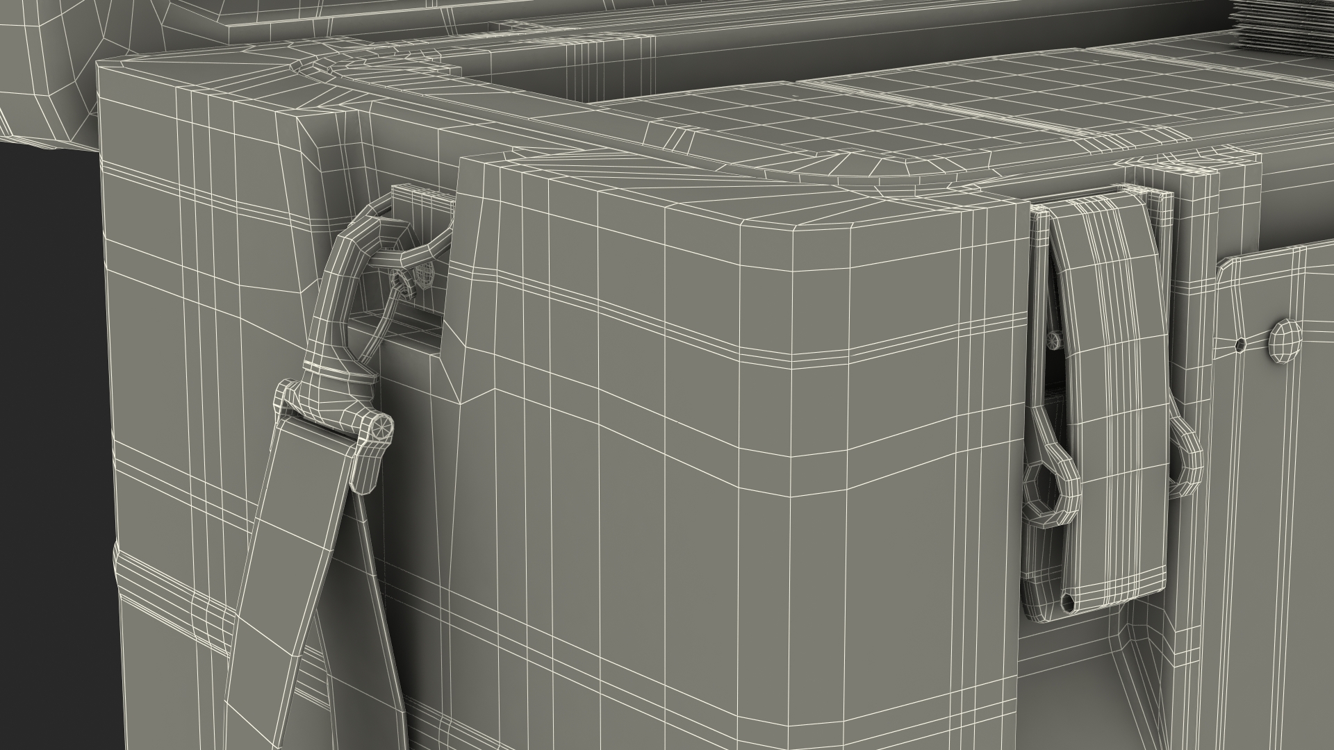 3D model Open Transport Box With Covid Tests and Masks
