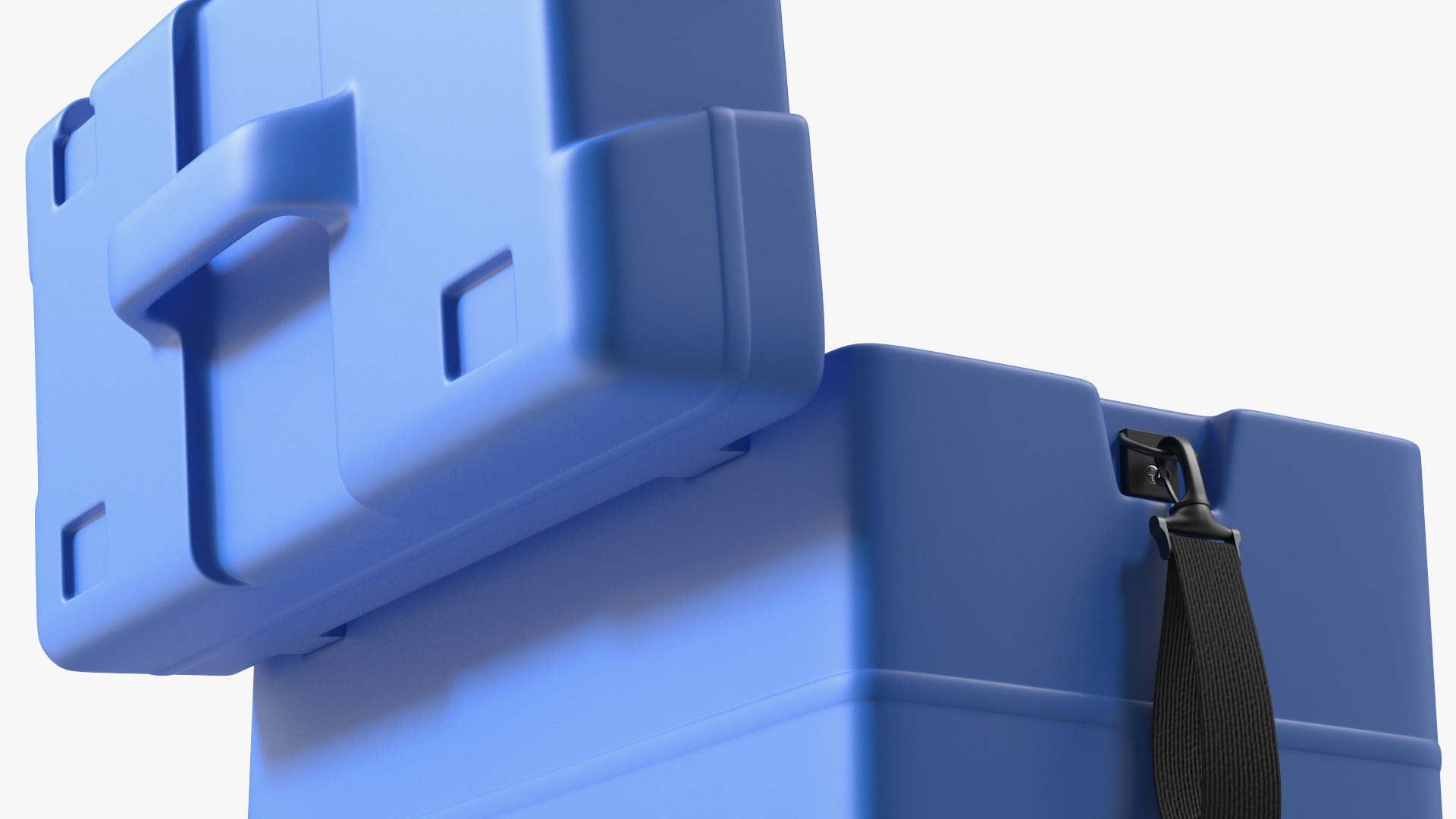 3D model Open Transport Box With Covid Tests and Masks
