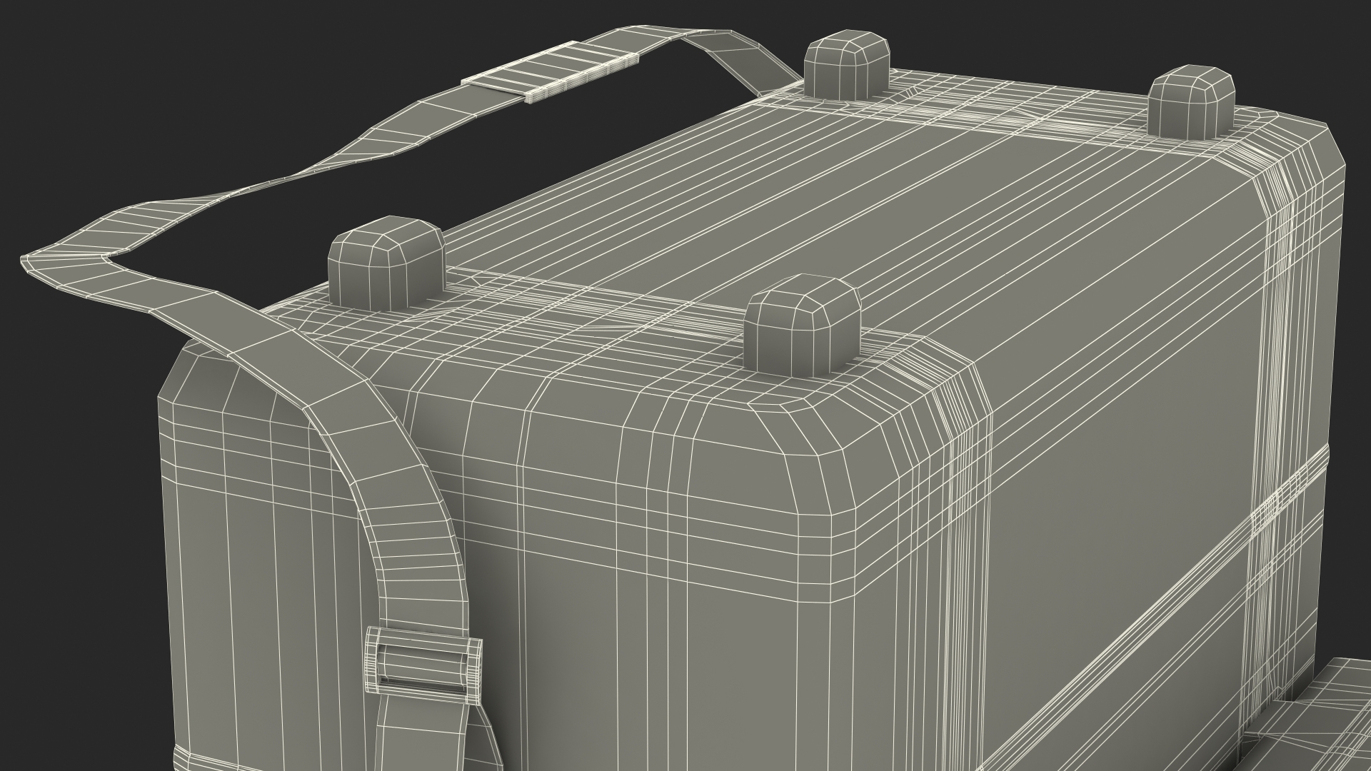 3D model Open Transport Box With Covid Tests and Masks