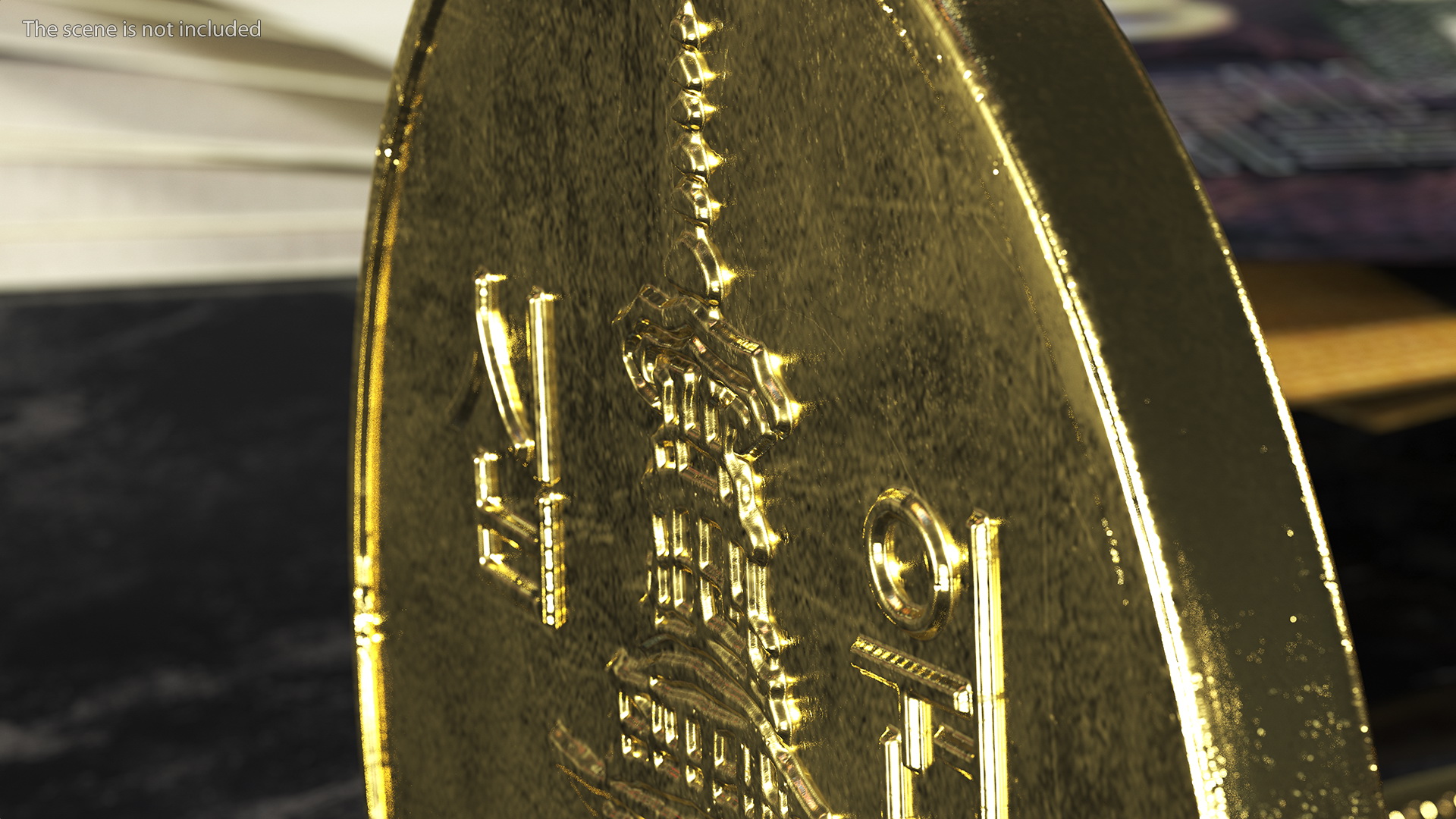 3D South Korea 10 Won 2005 Coin model