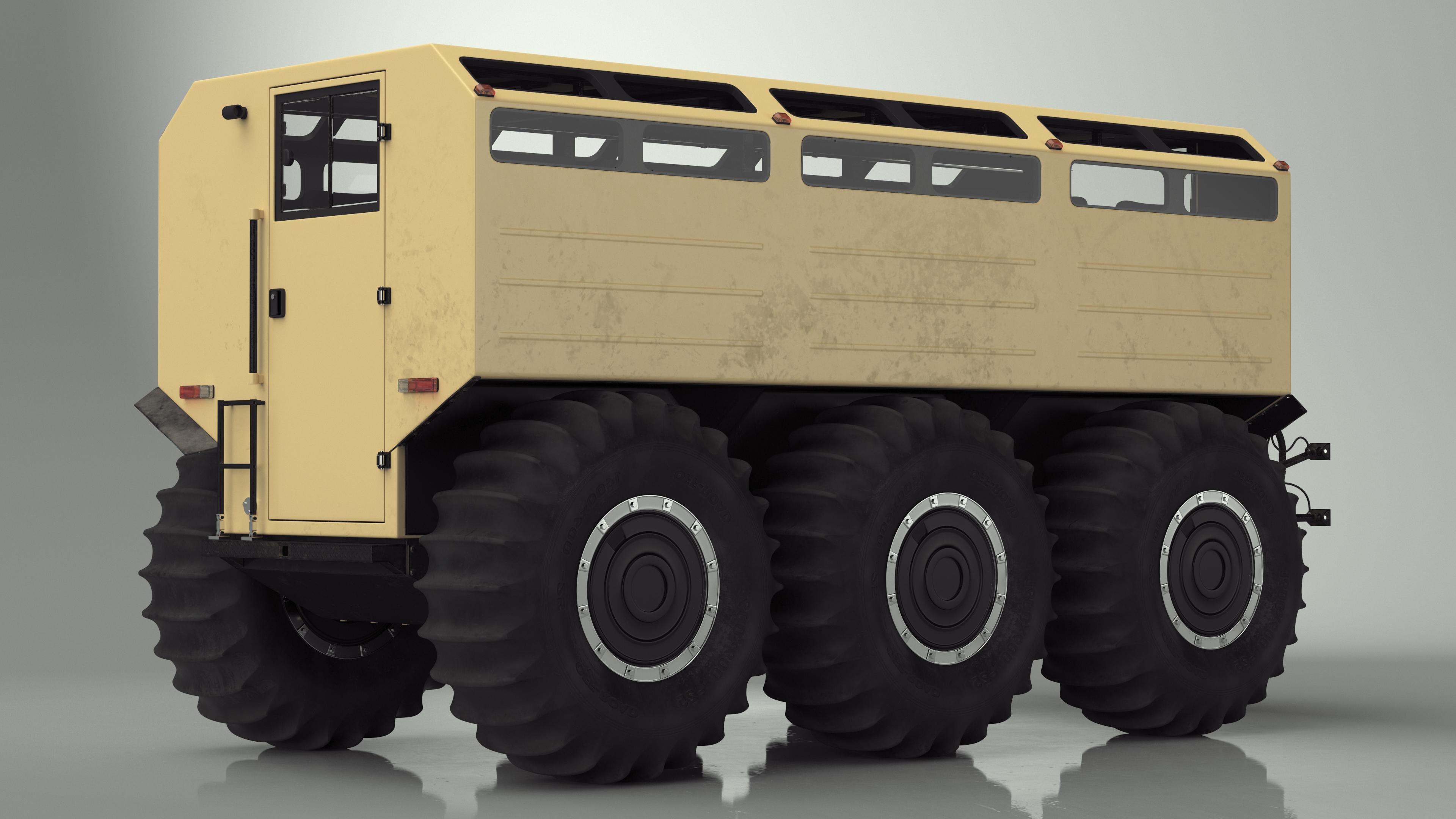 3D model All-Terrain Trailer Beige