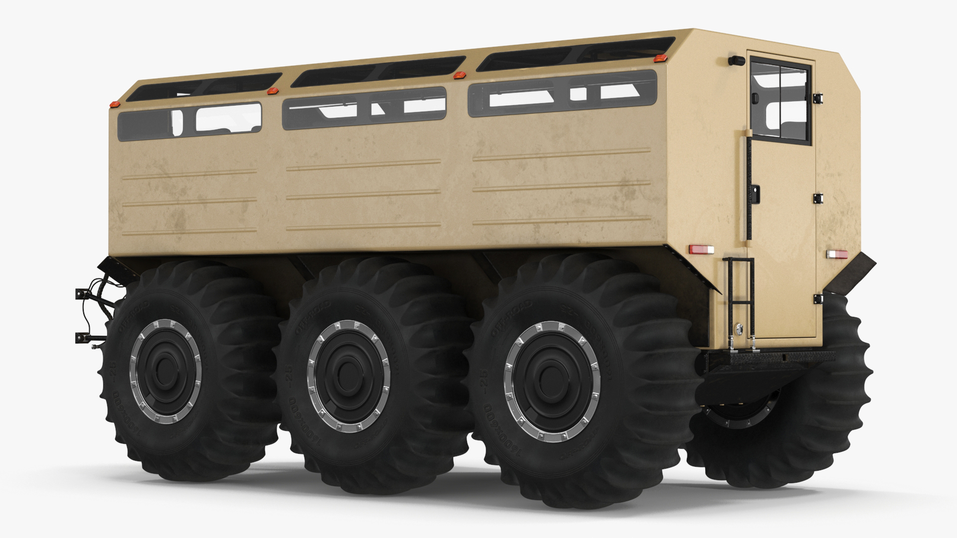 3D model All-Terrain Trailer Beige