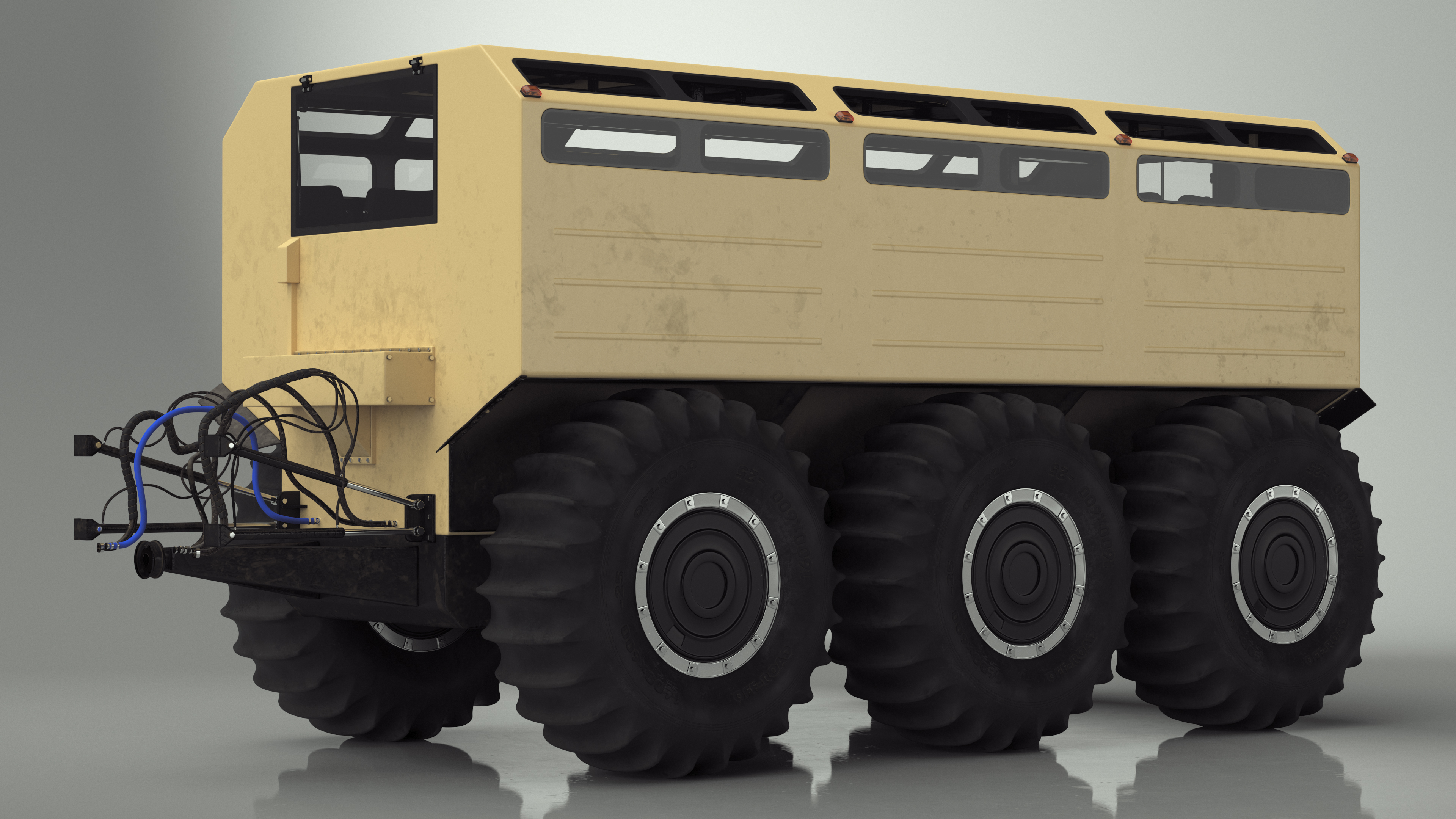3D model All-Terrain Trailer Beige