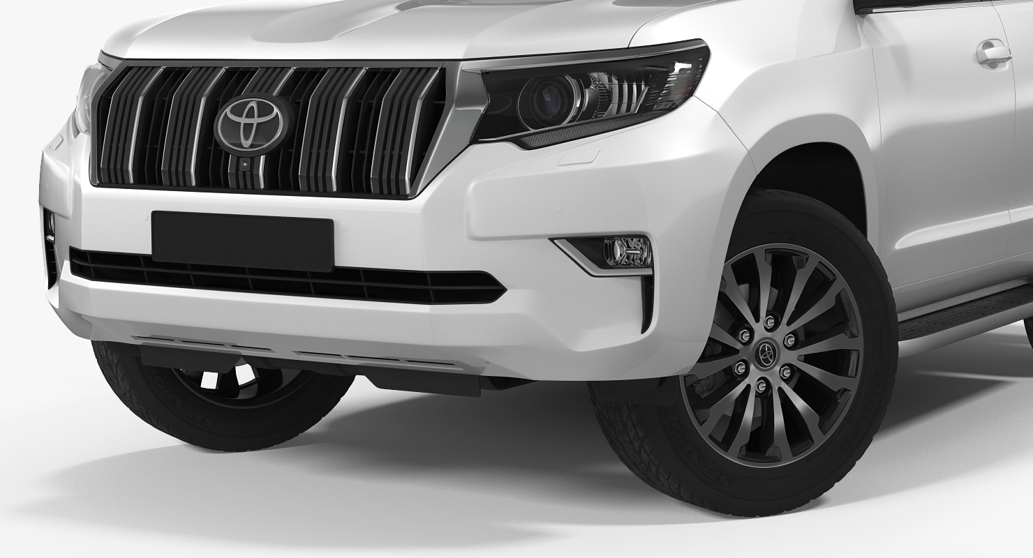 3D Toyota Prado 2018 Simple Interior model