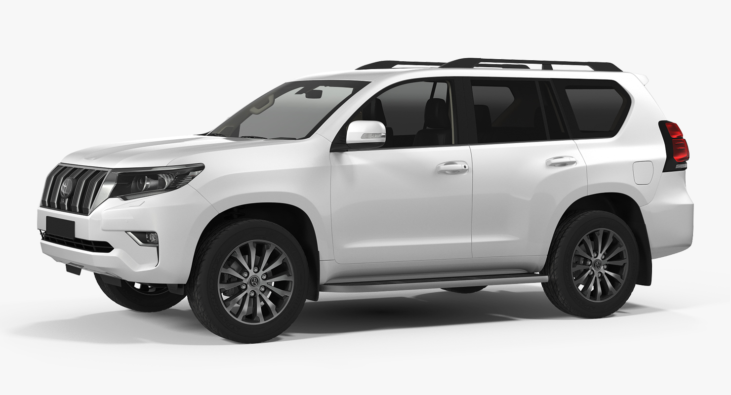 3D Toyota Prado 2018 Simple Interior model