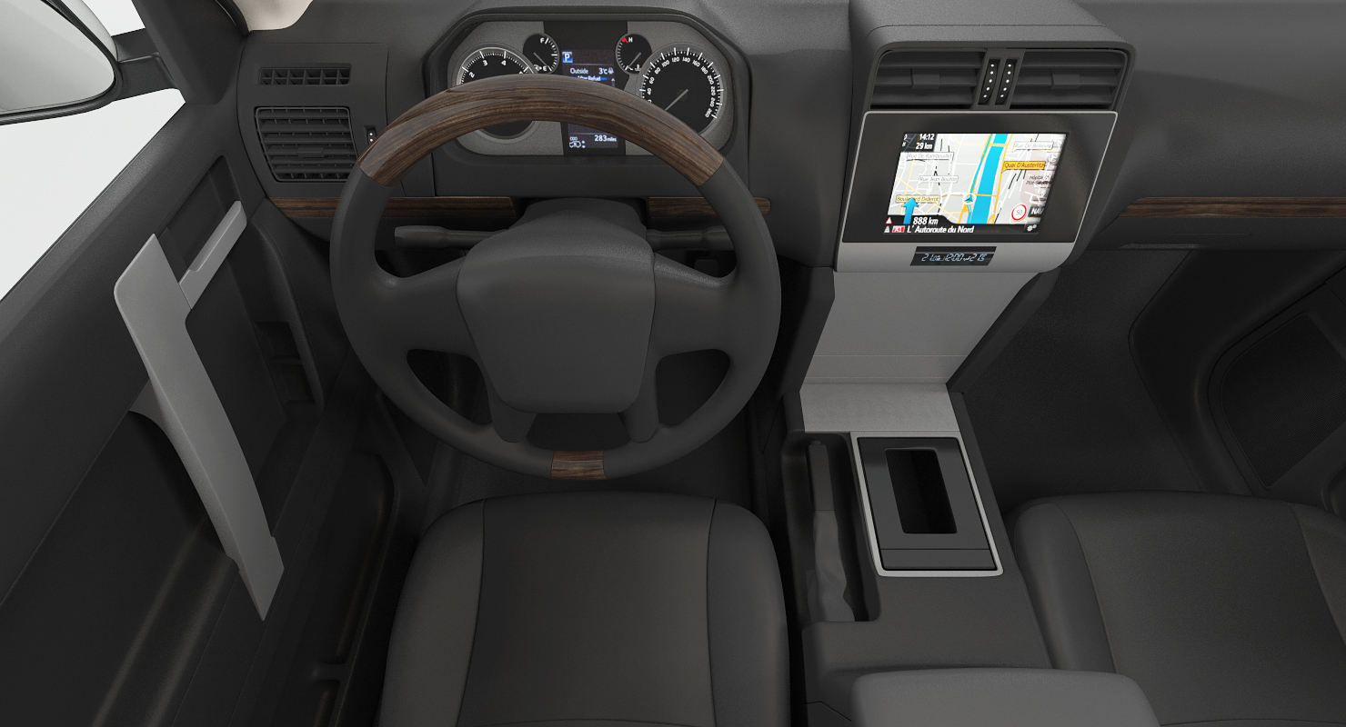 3D Toyota Prado 2018 Simple Interior model
