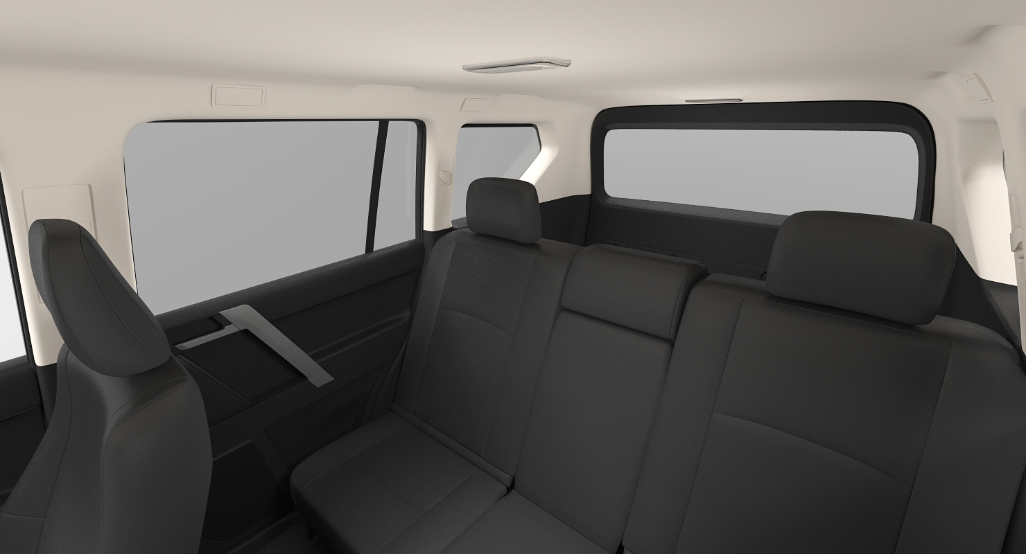 3D Toyota Prado 2018 Simple Interior model