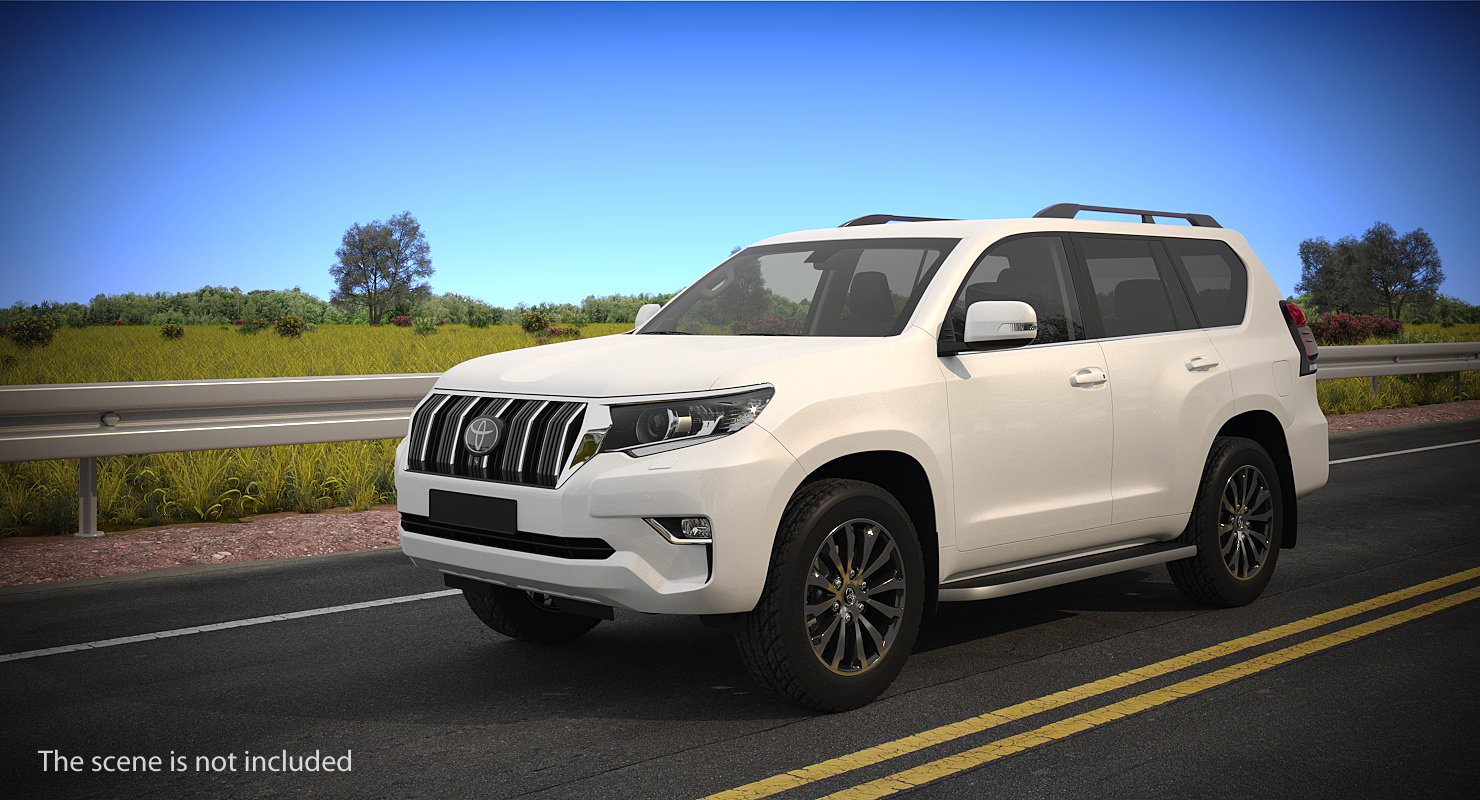 3D Toyota Prado 2018 Simple Interior model