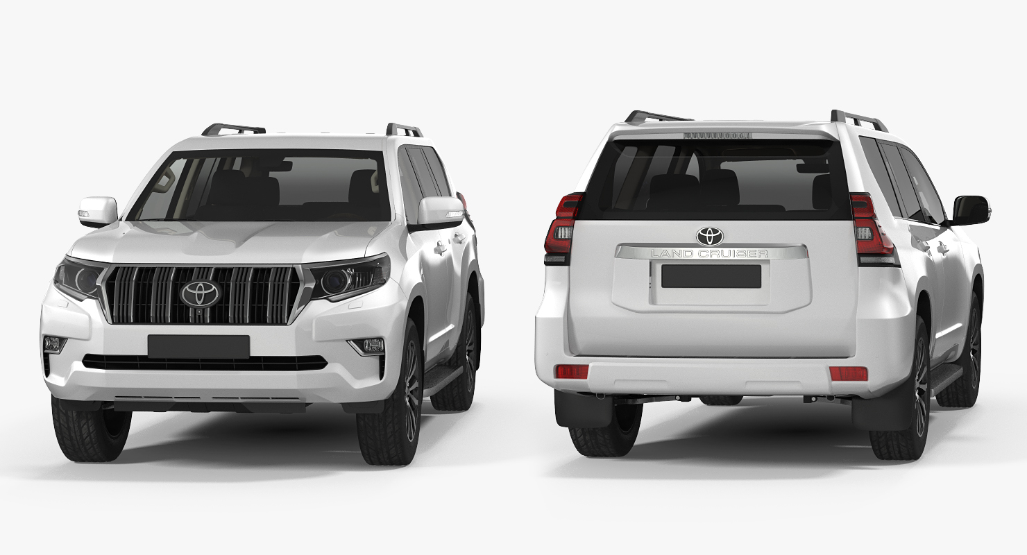 3D Toyota Prado 2018 Simple Interior model