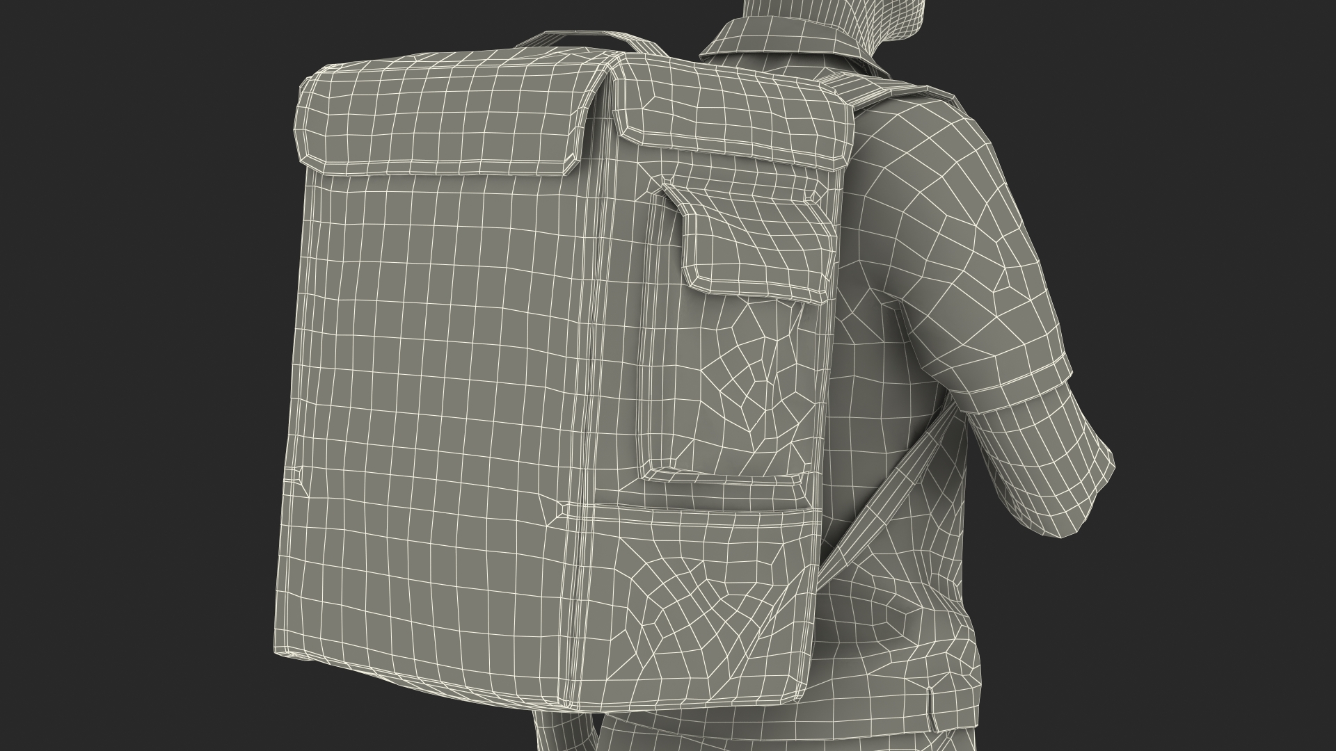 Delivery Man Thumbs Up Pose 3D