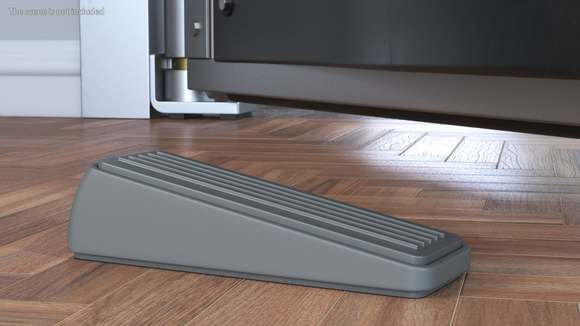 3D Heavy Duty Door Stop Wedge Grey