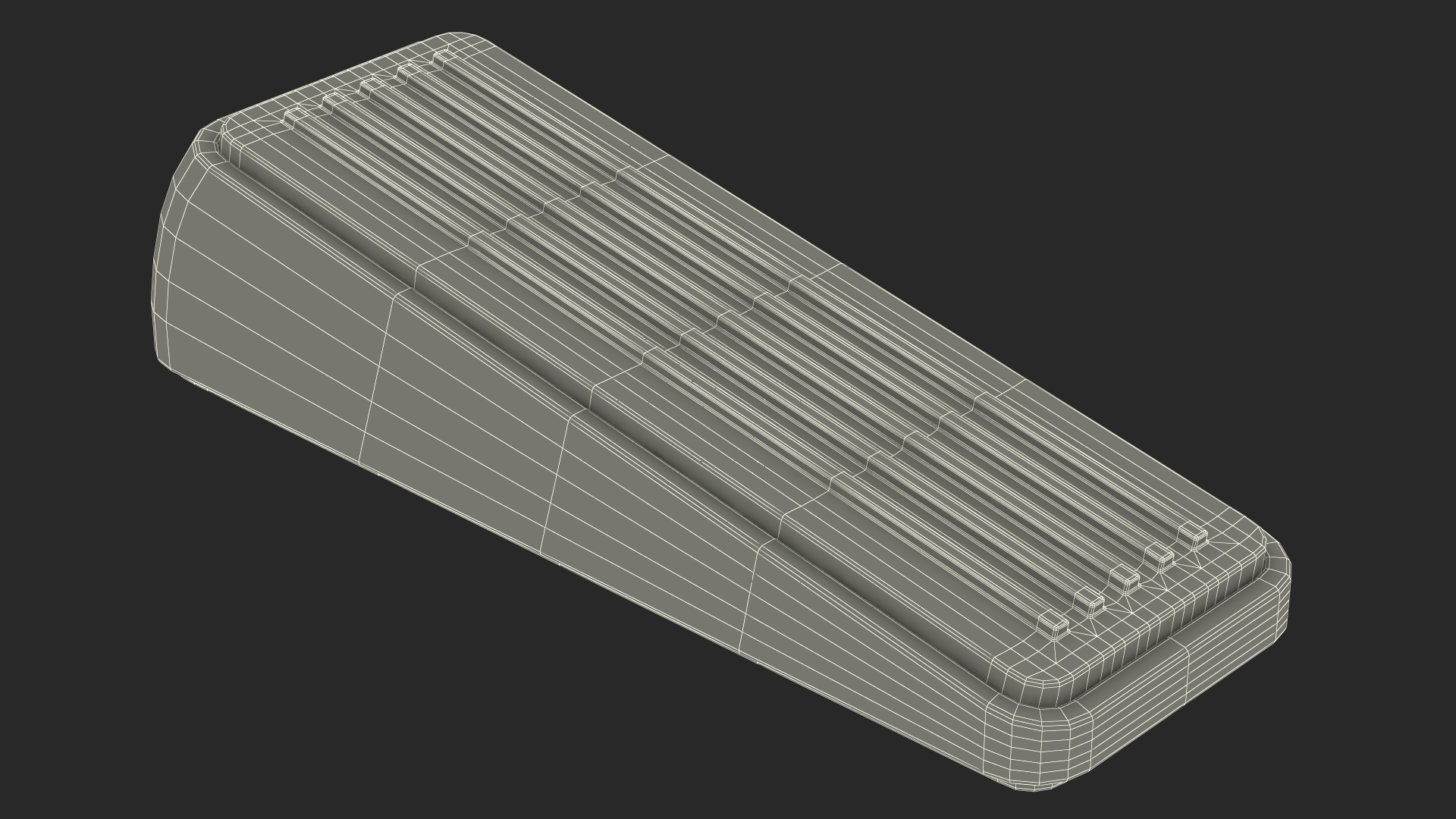 3D Heavy Duty Door Stop Wedge Grey