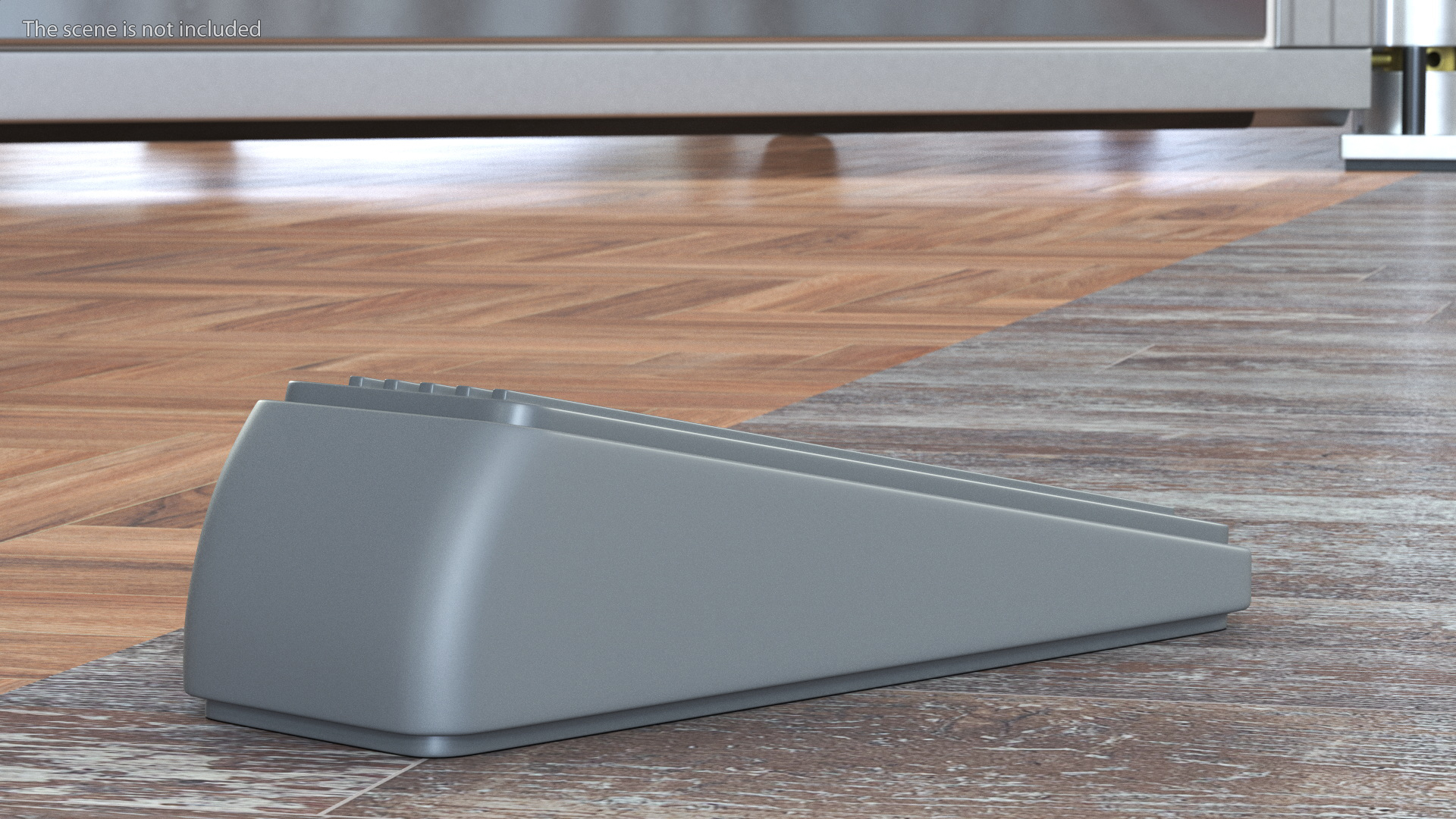 3D Heavy Duty Door Stop Wedge Grey