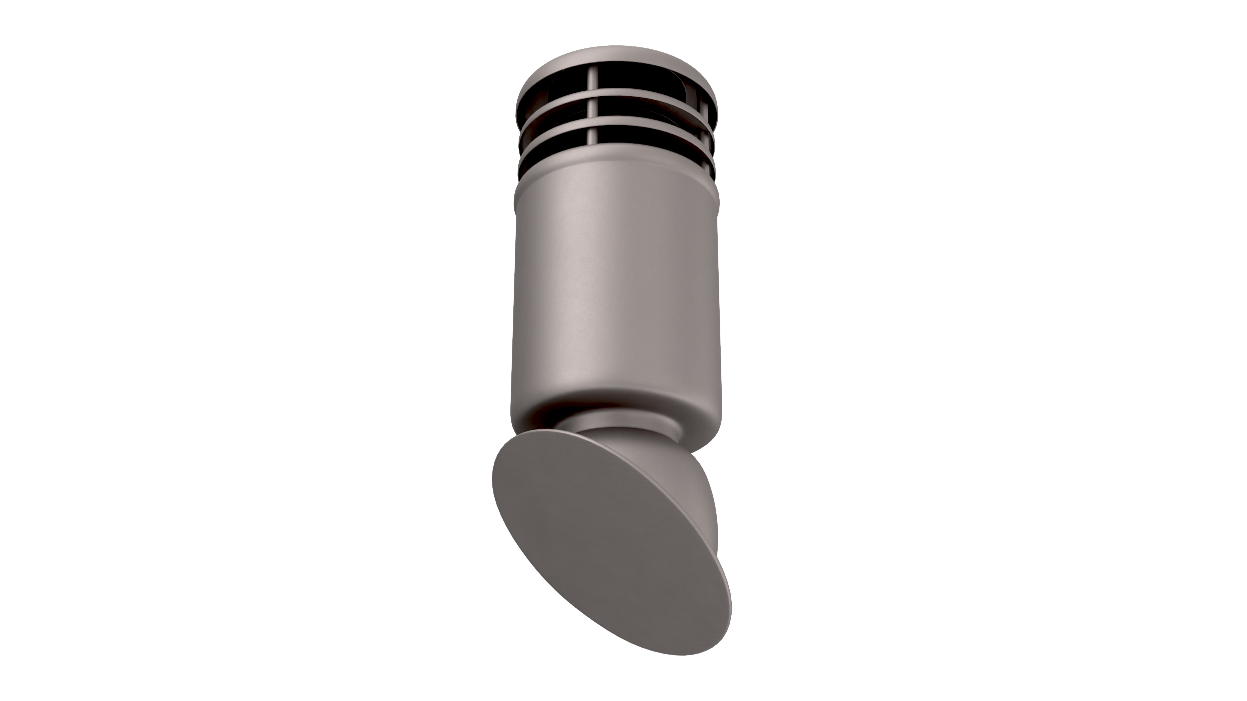 3D Designer Black Round Metal Chimney Corner Base