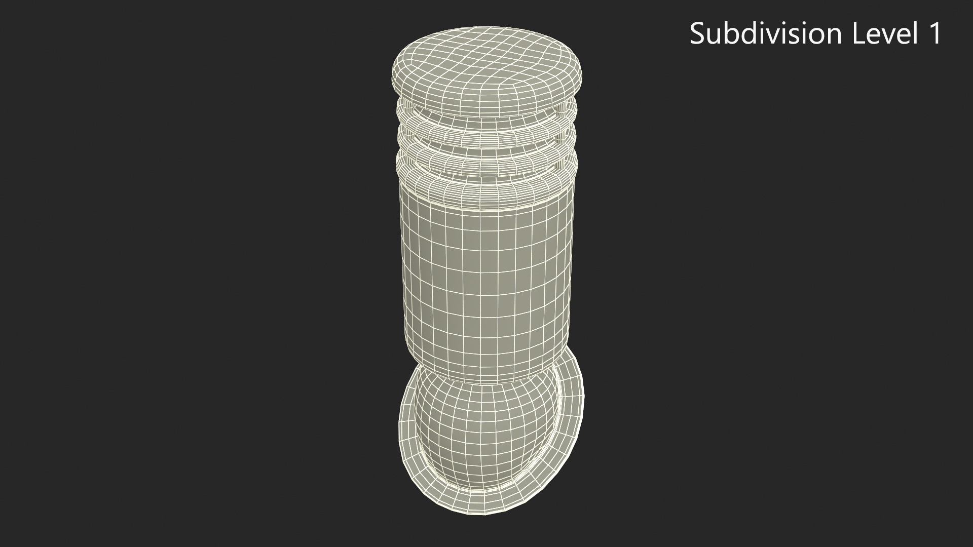 3D Designer Black Round Metal Chimney Corner Base