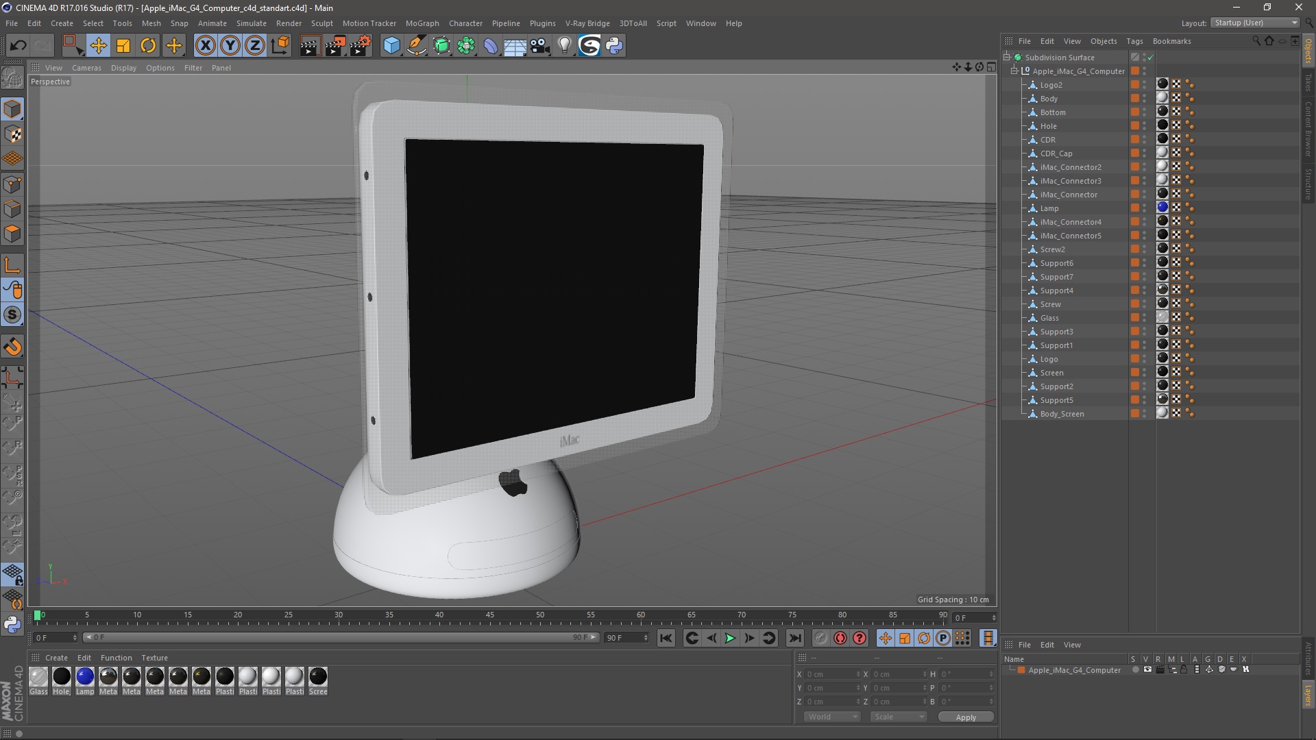 Apple iMac G4 Computer 3D