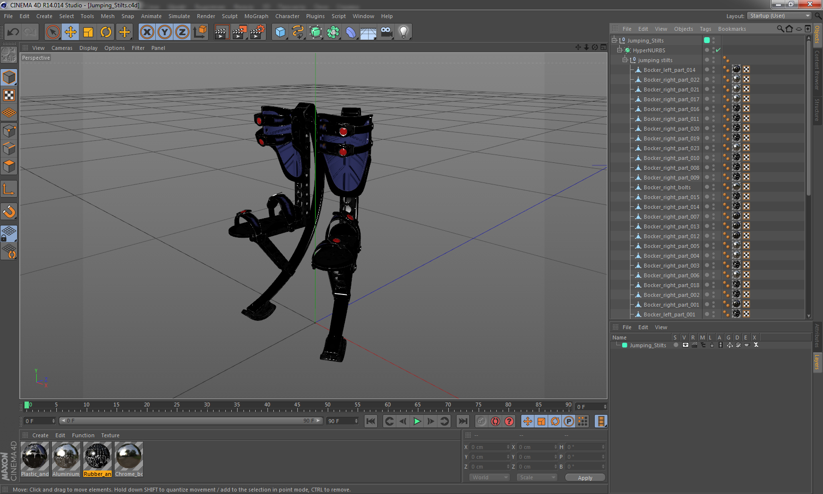Jumping Stilts 3D model