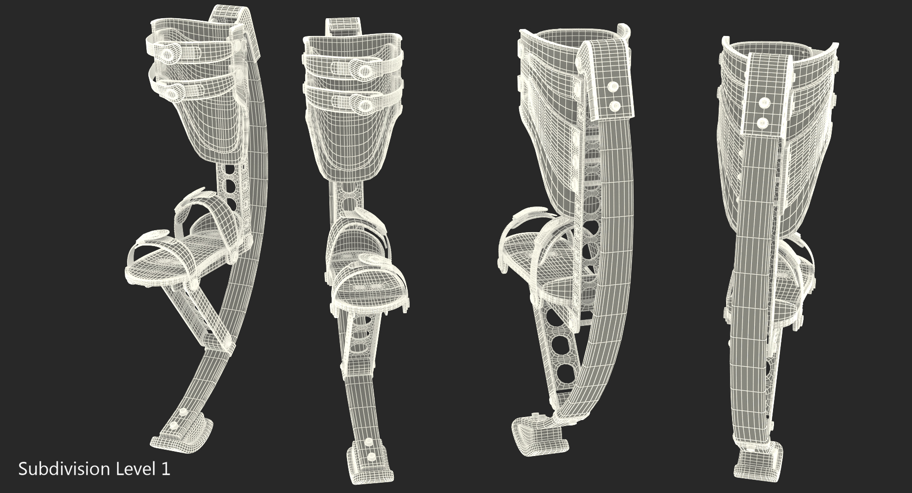 Jumping Stilts 3D model