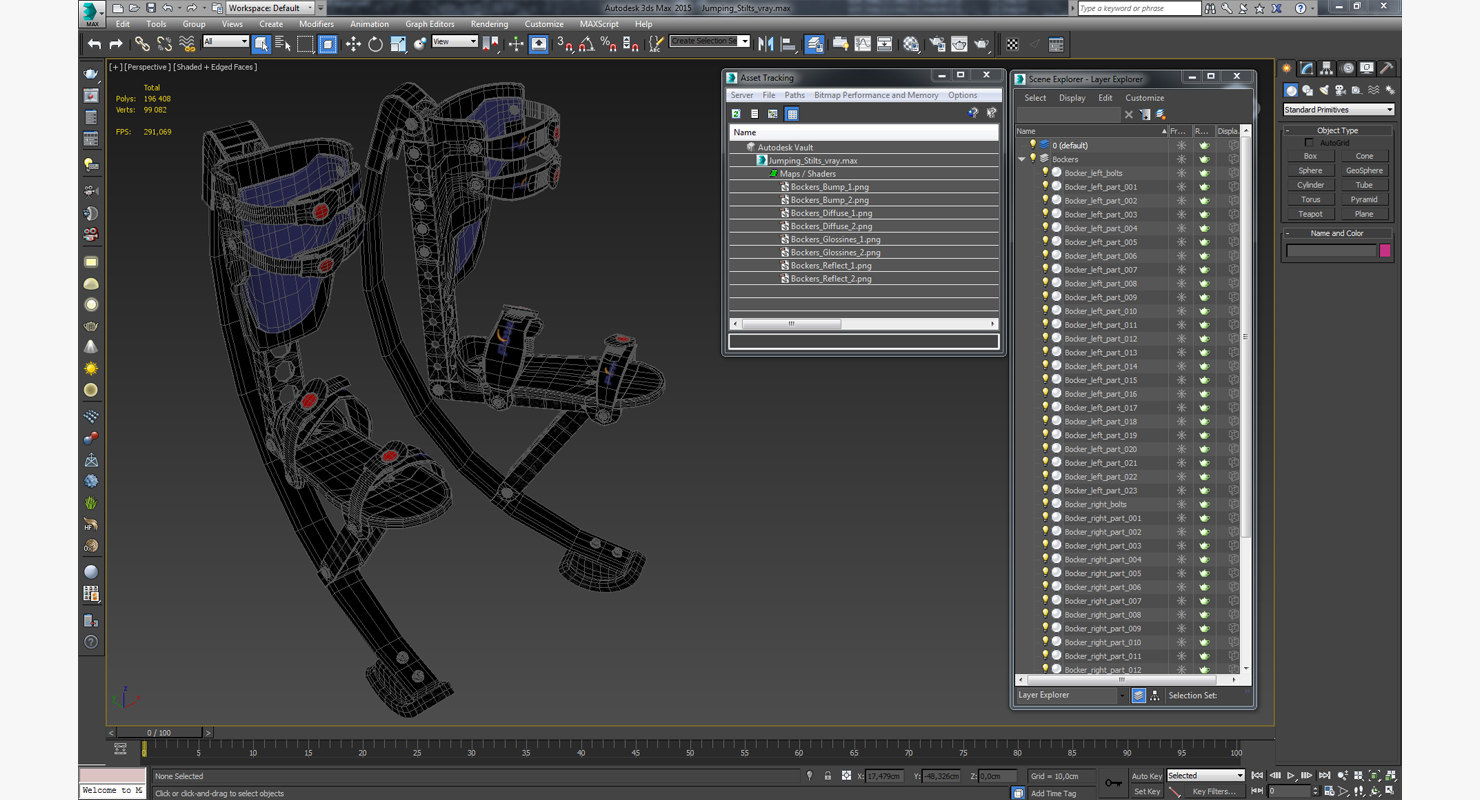 Jumping Stilts 3D model