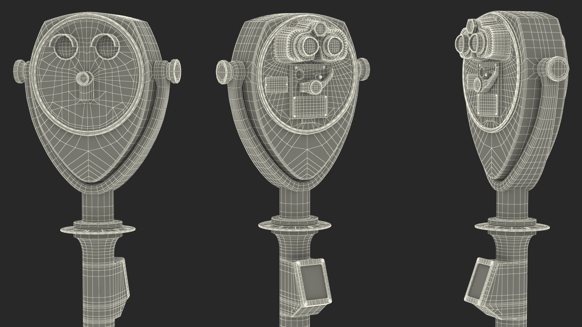 Vintage Coin-Operated Tower Viewer 3D model