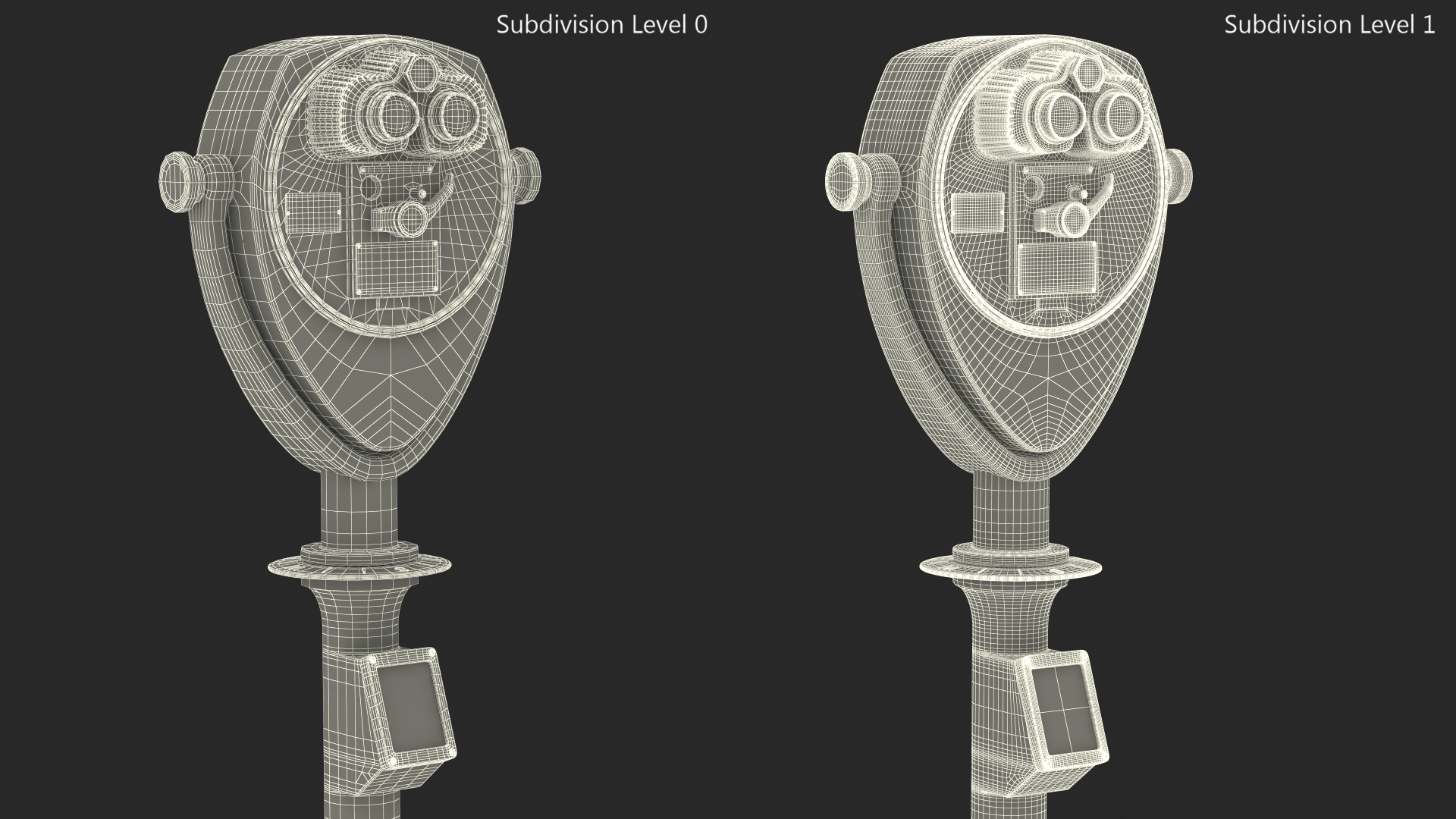 Vintage Coin-Operated Tower Viewer 3D model