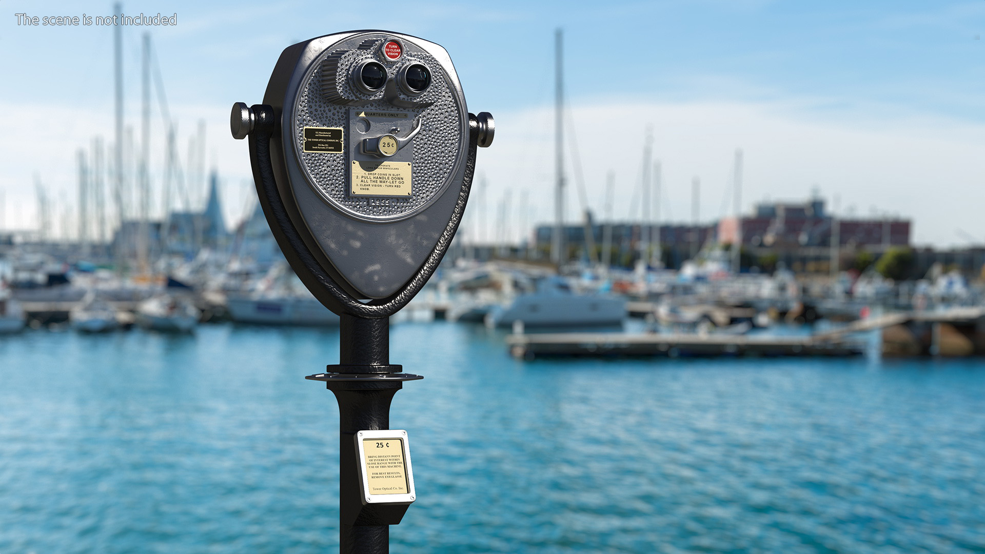Vintage Coin-Operated Tower Viewer 3D model