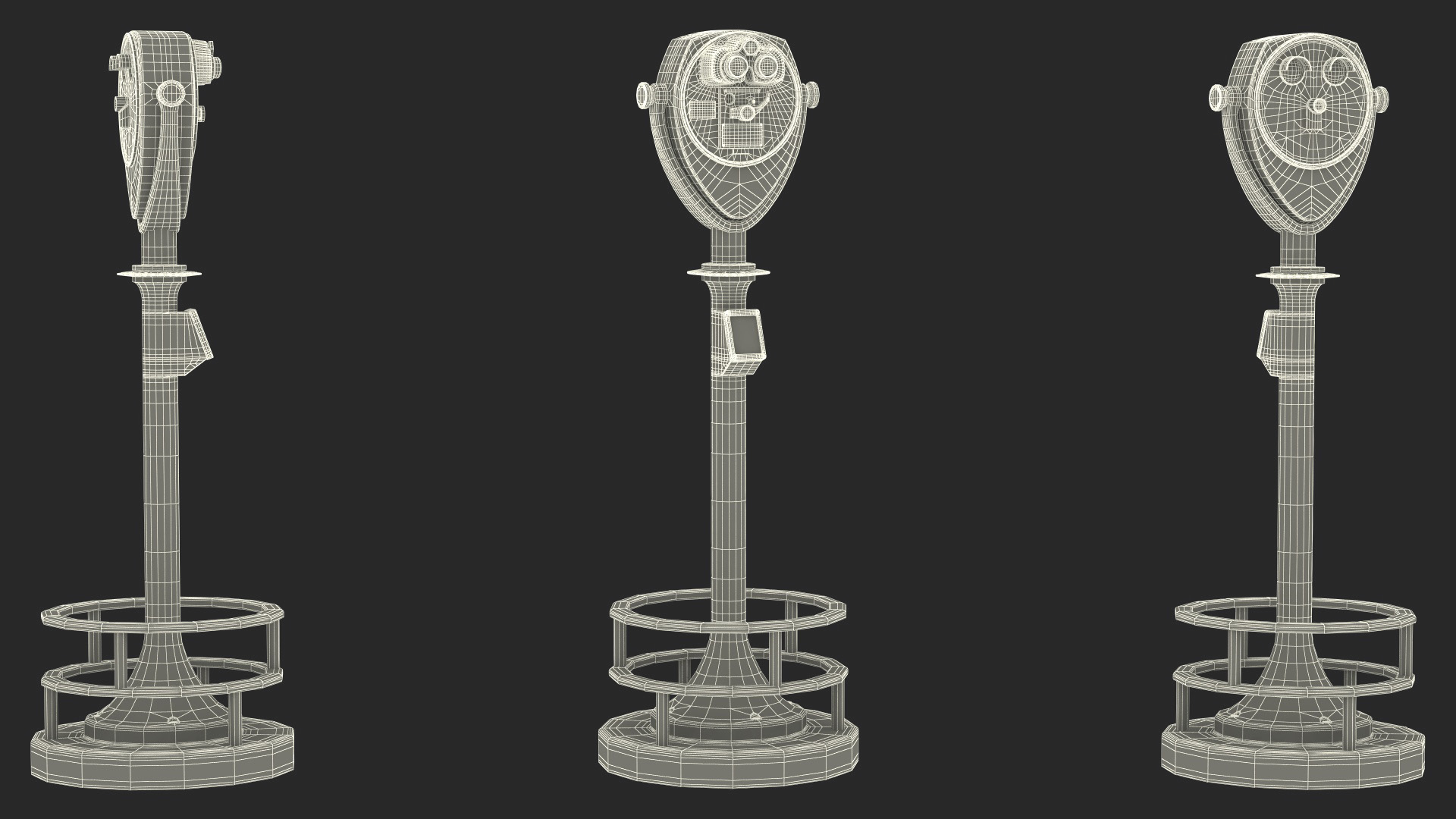 Vintage Coin-Operated Tower Viewer 3D model
