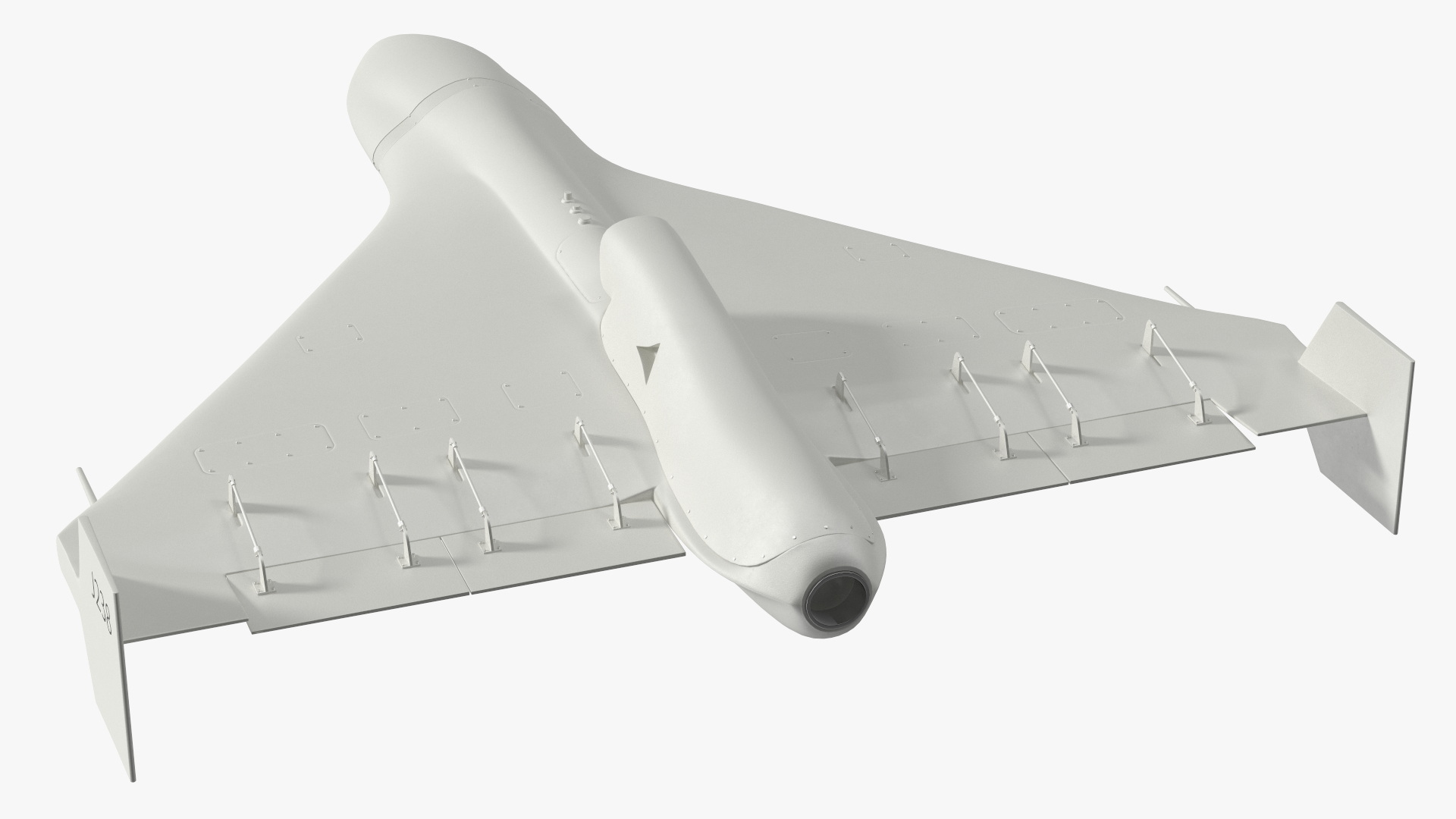 3D Kamikaze Drone Shahed 238 White