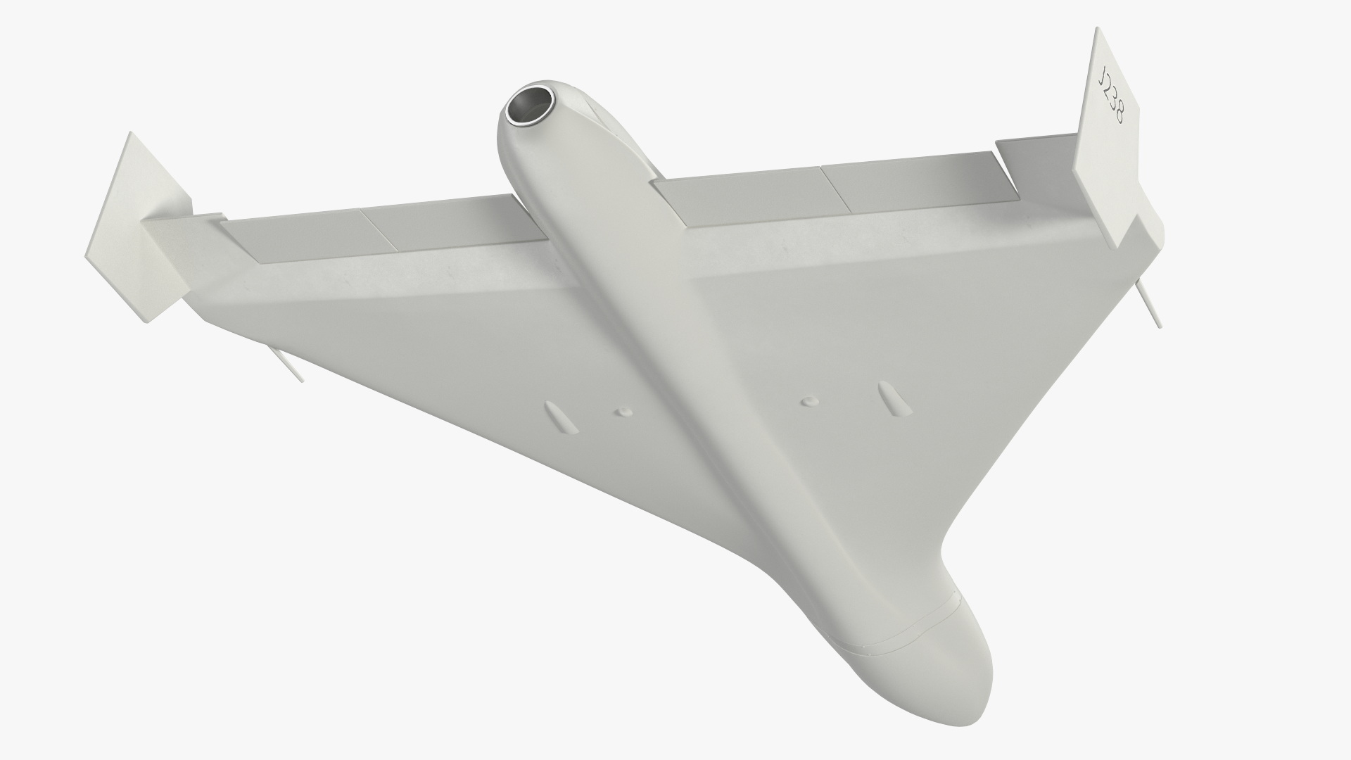 3D Kamikaze Drone Shahed 238 White