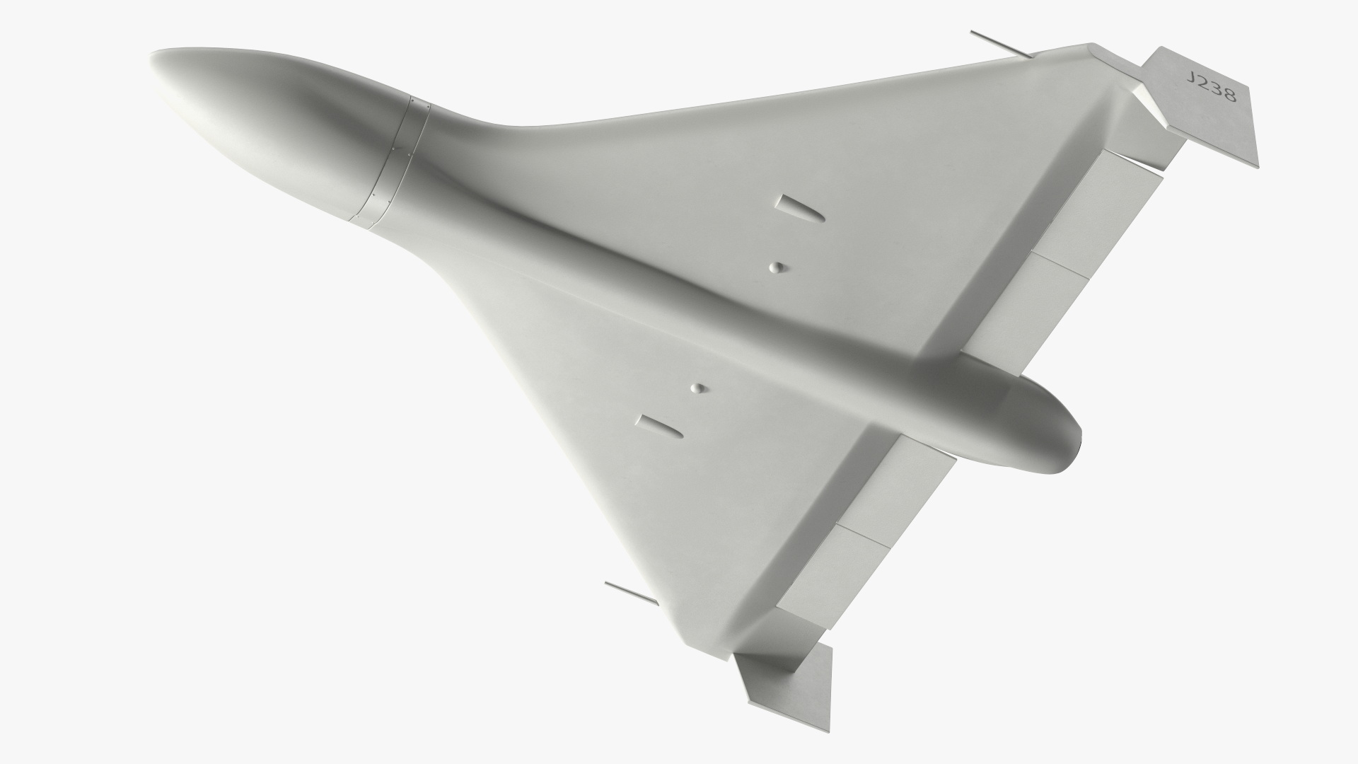 3D Kamikaze Drone Shahed 238 White