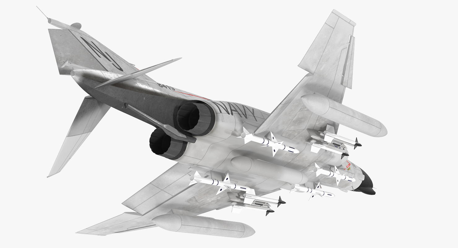 F 4 Phantom II US Navy Rigged 3D model
