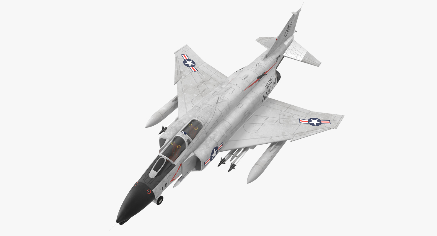 F 4 Phantom II US Navy Rigged 3D model