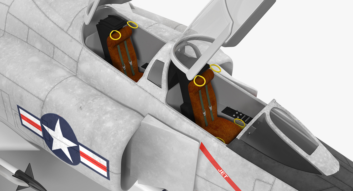 F 4 Phantom II US Navy Rigged 3D model