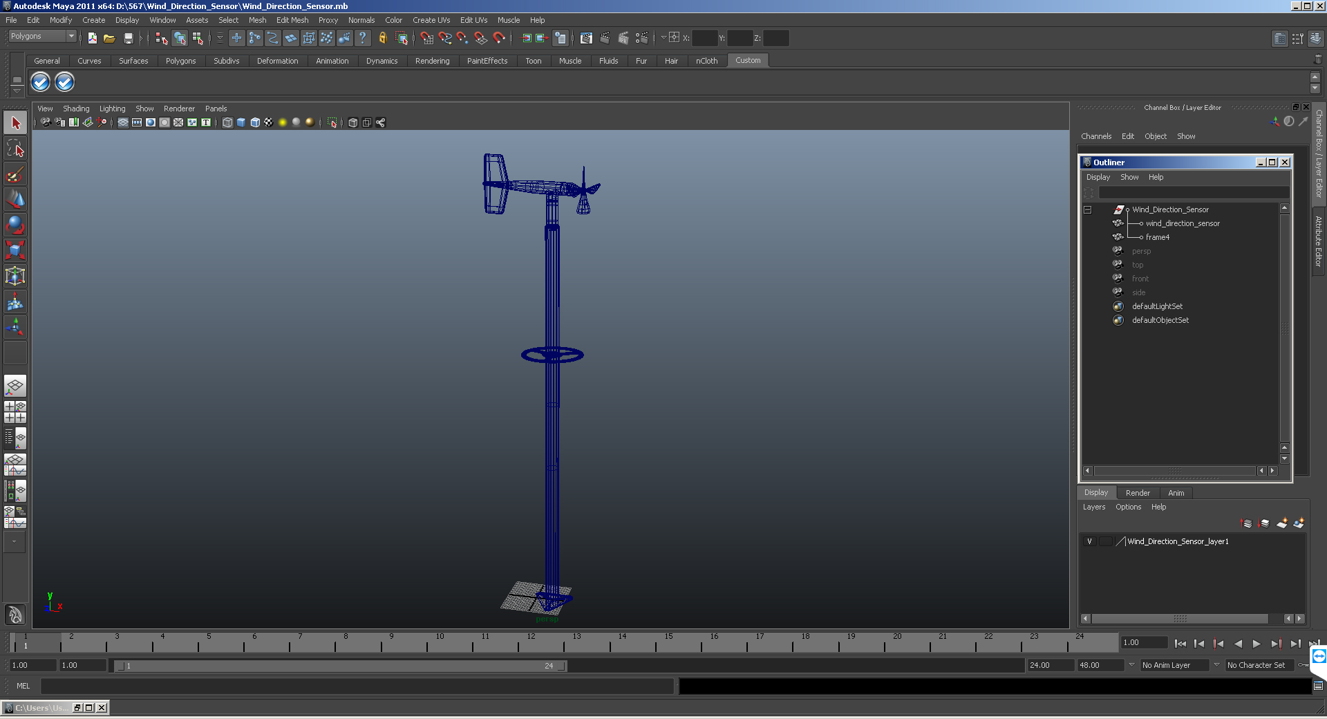 3D Wind Direction Sensor