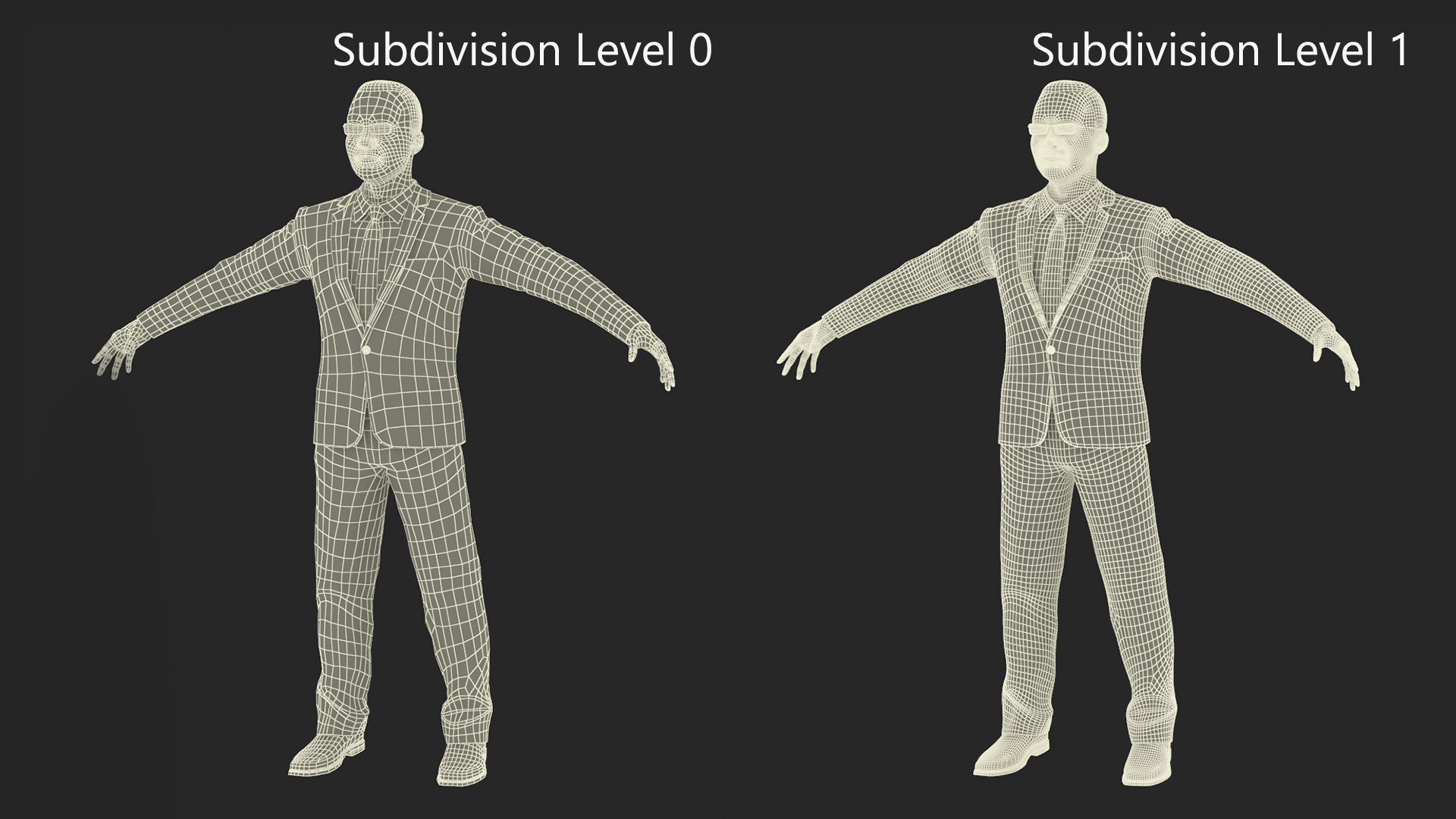3D model Asian Business Leader with Hair Fur