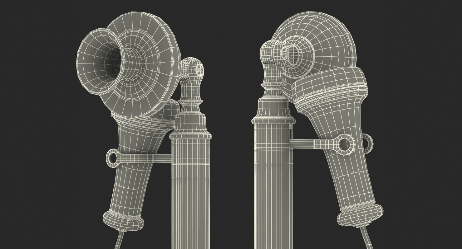 Vintage Candlestick Telephone 3D model