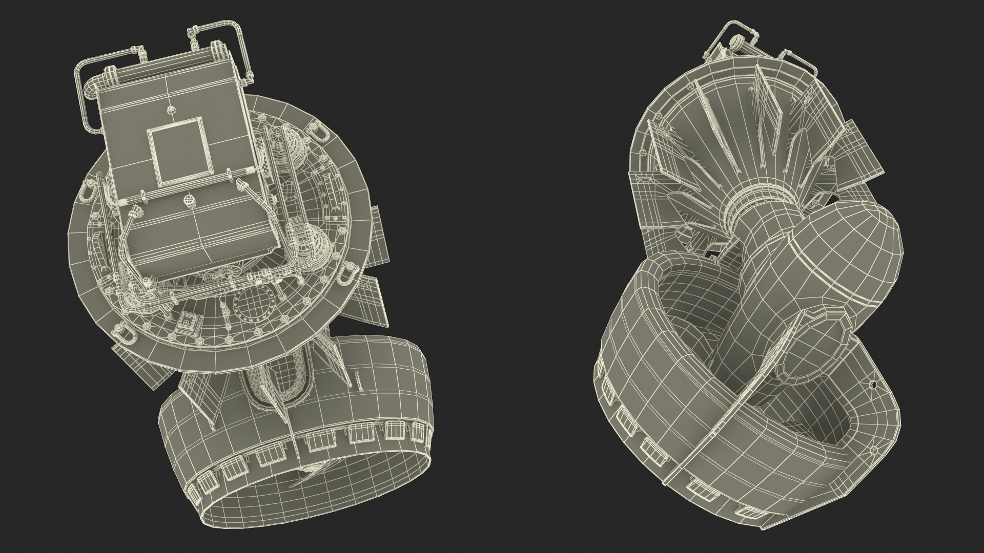 3D Ship Rudder Propeller