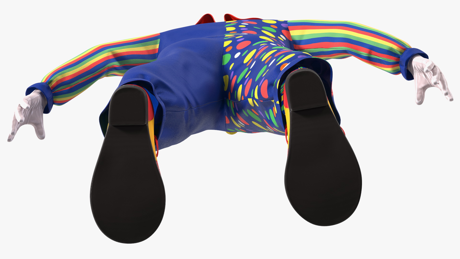 Carnival Clown Costume 3D