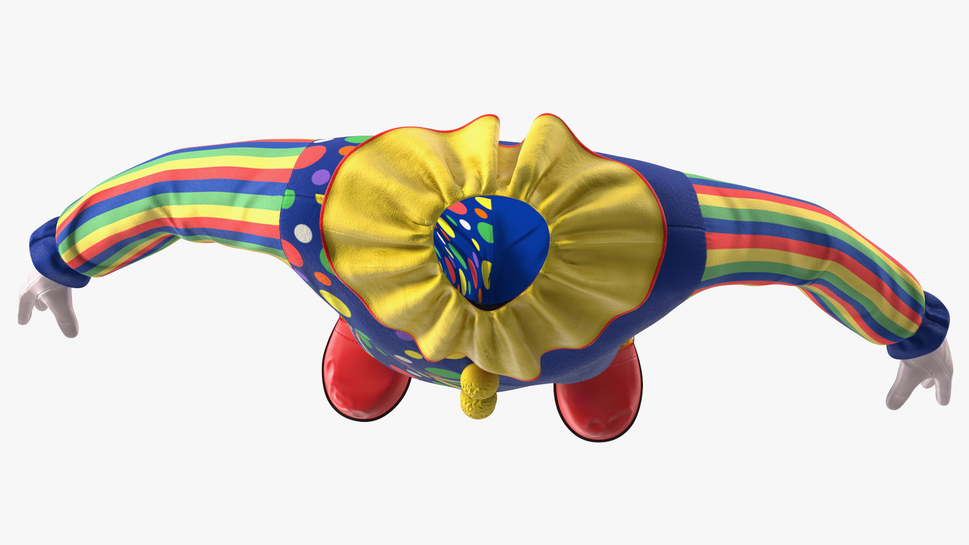 Carnival Clown Costume 3D
