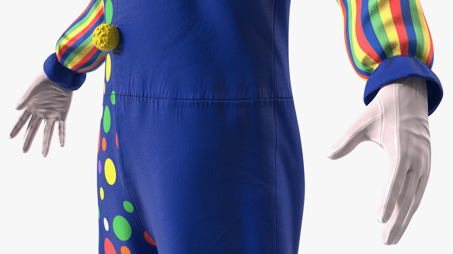 Carnival Clown Costume 3D