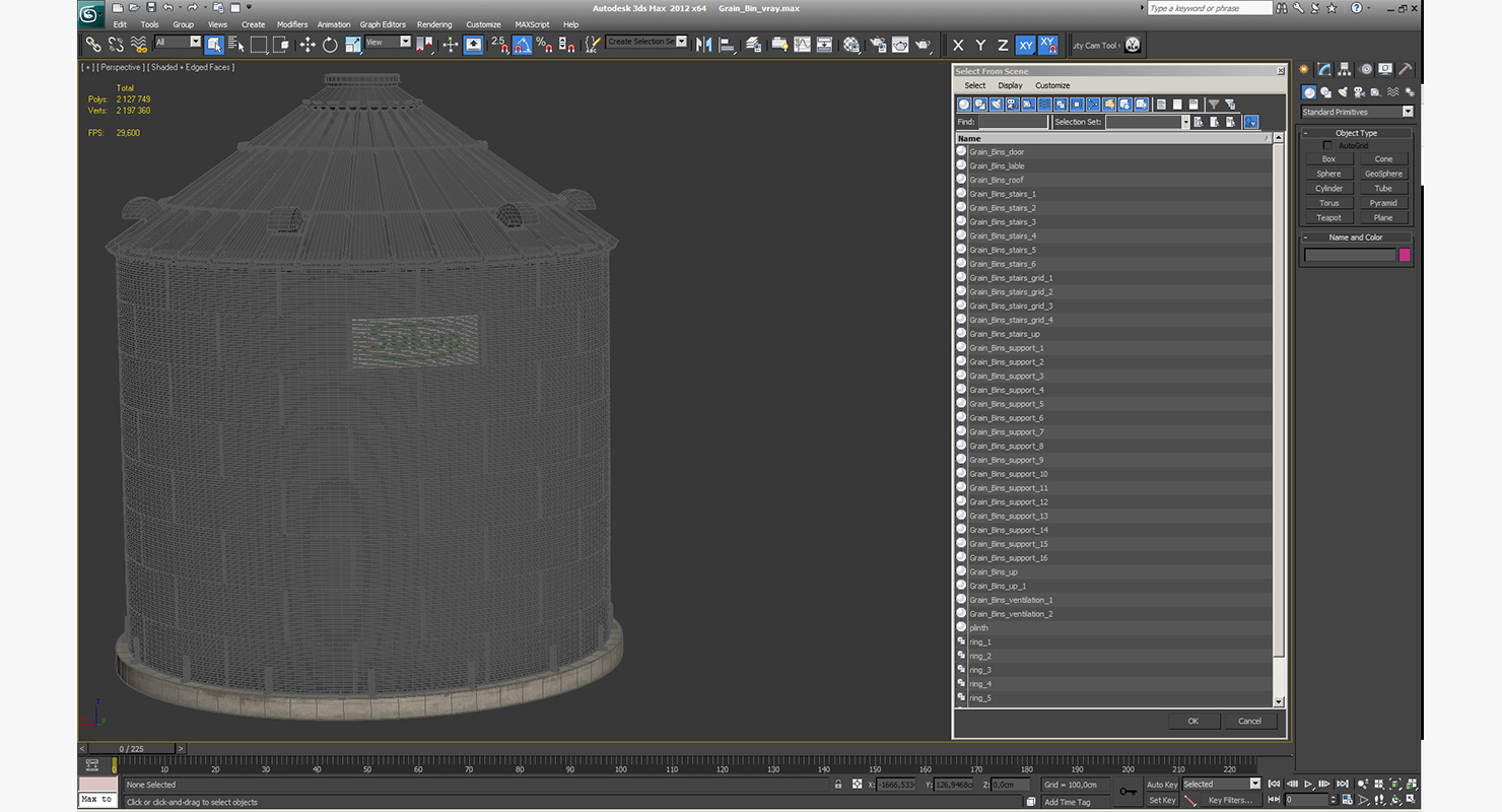 Grain Bin 3D model
