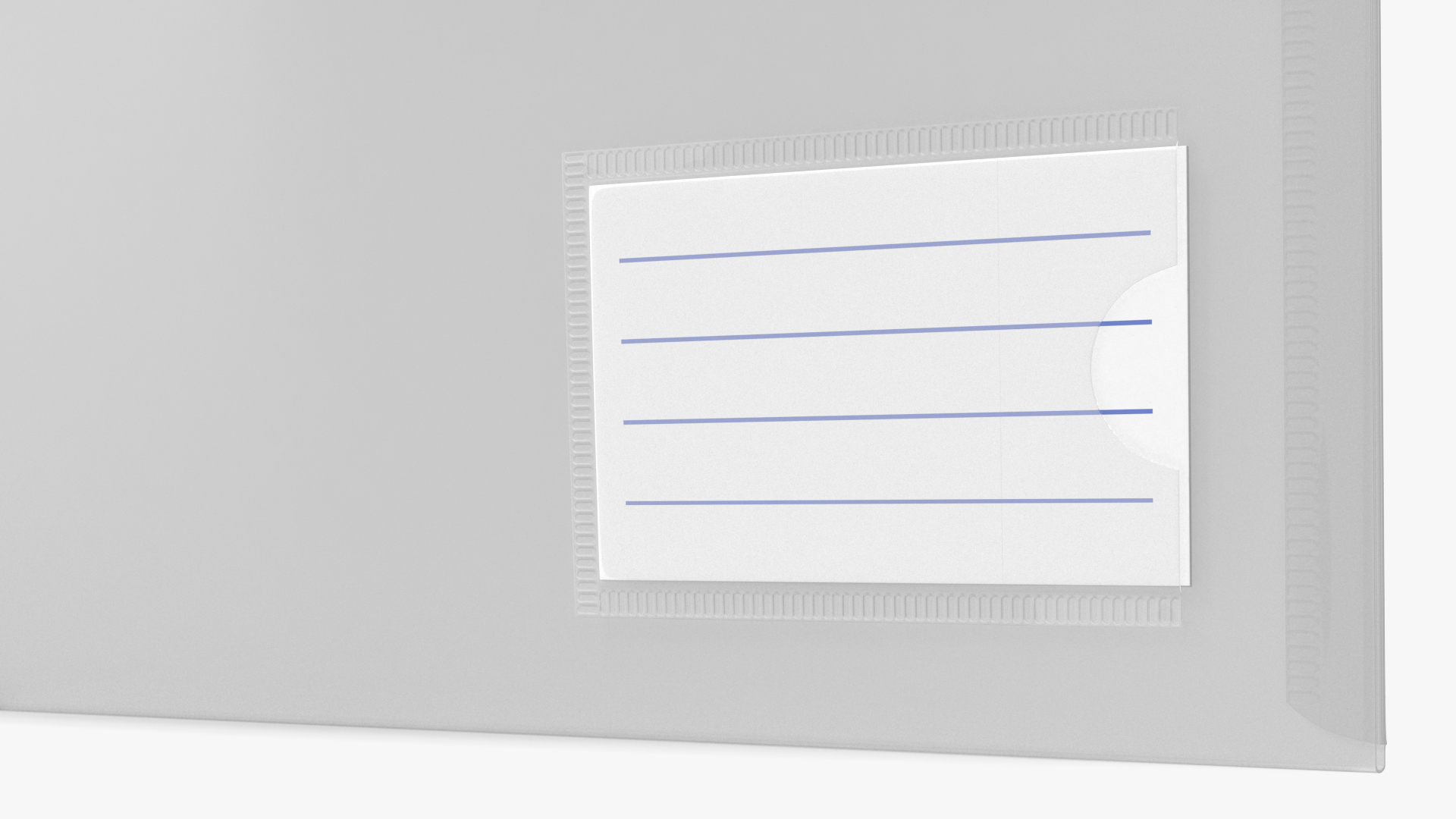 Clear Plastic Document Folder Open 3D model