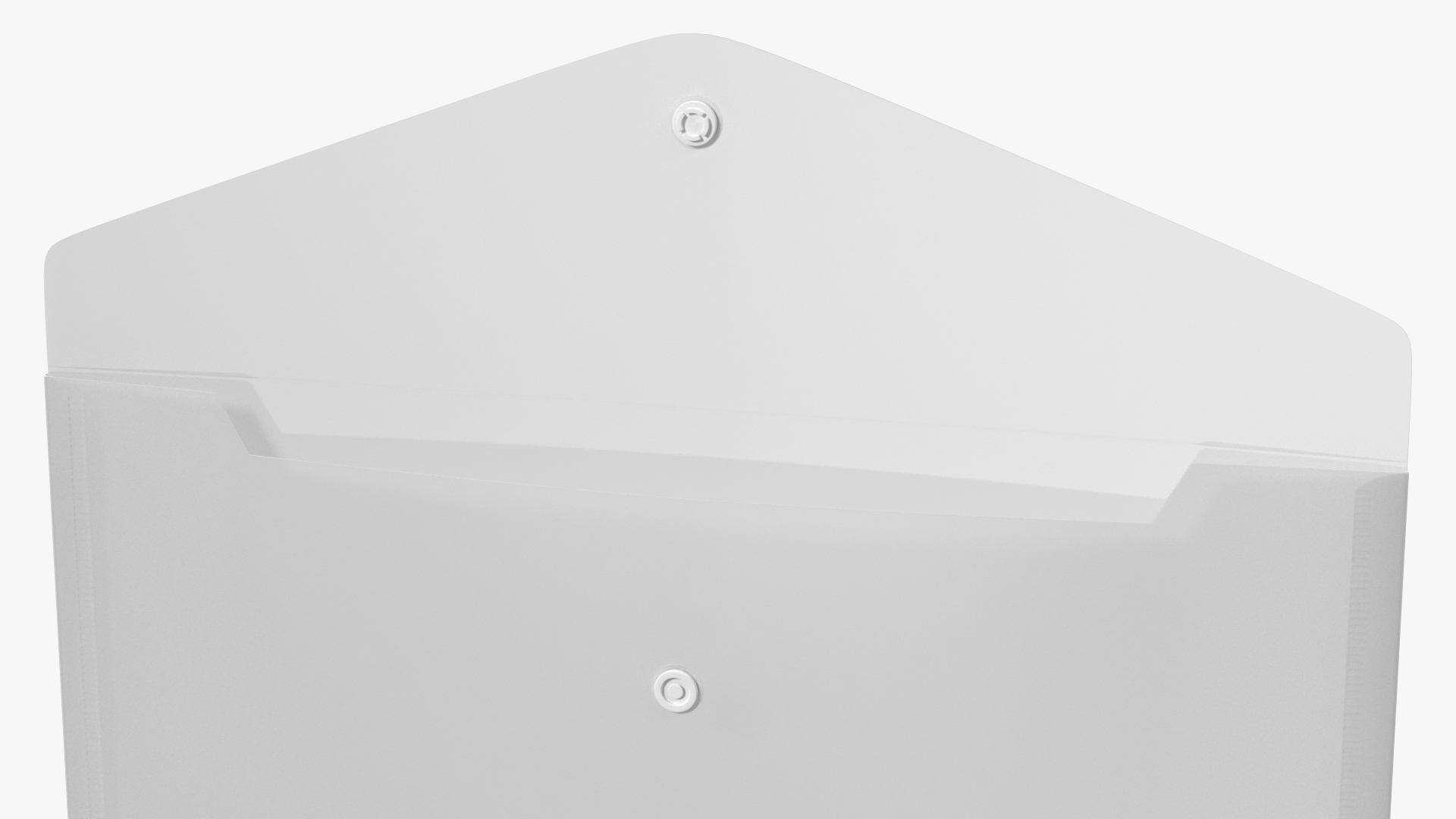 Clear Plastic Document Folder Open 3D model